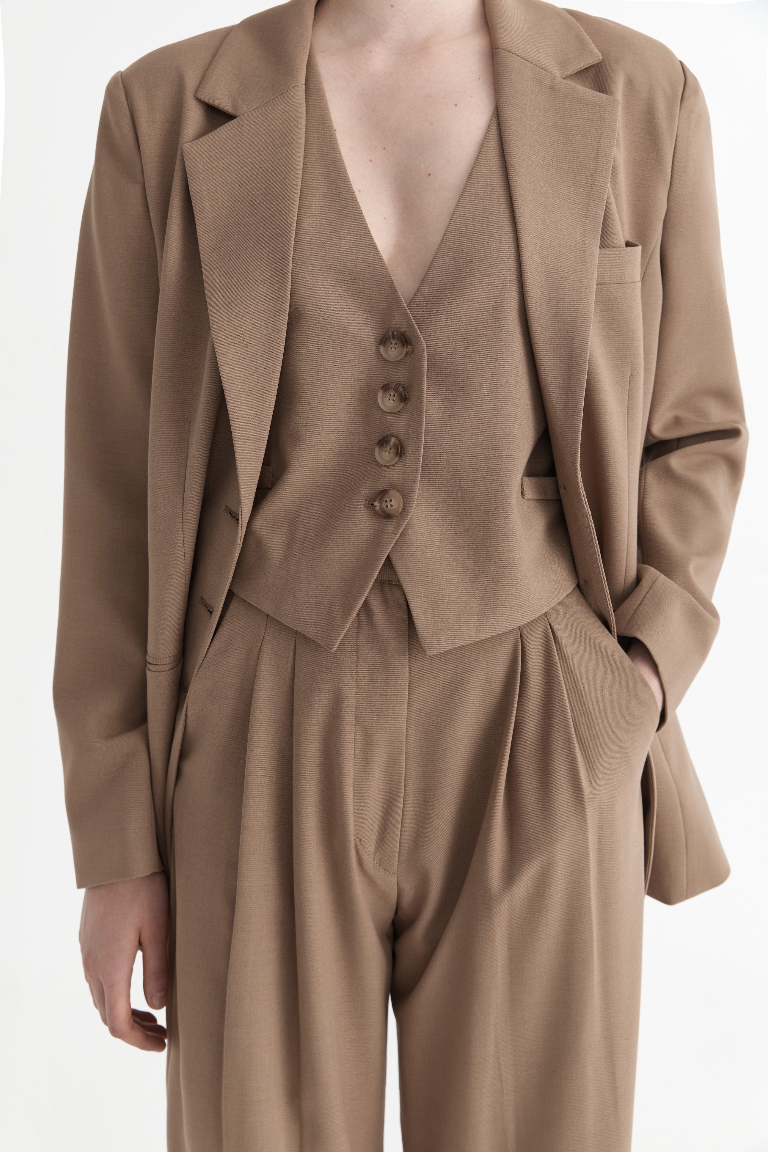 The Leon Pants | Creme