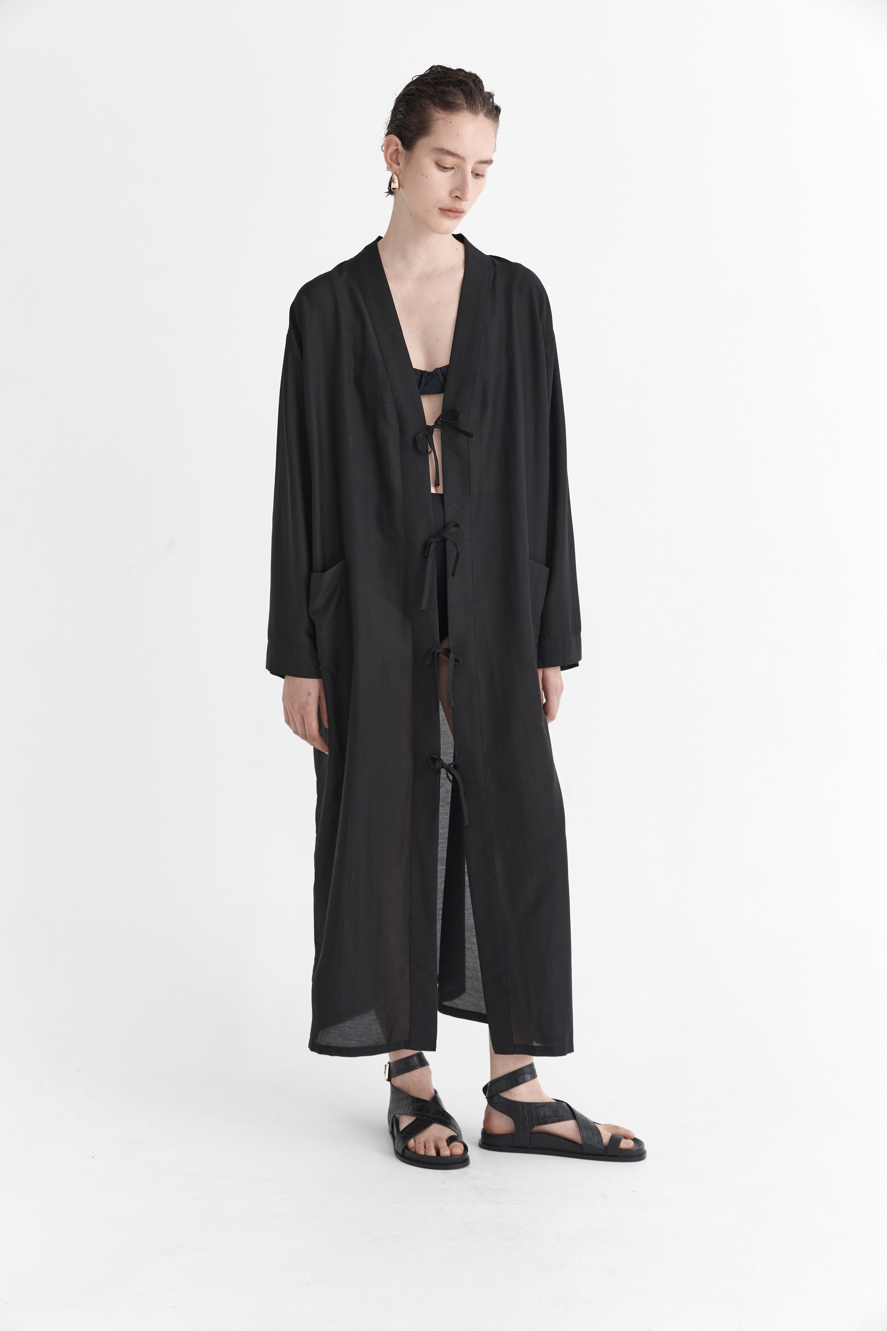 The Florentine Robe | Noir (PRE-ORDER)