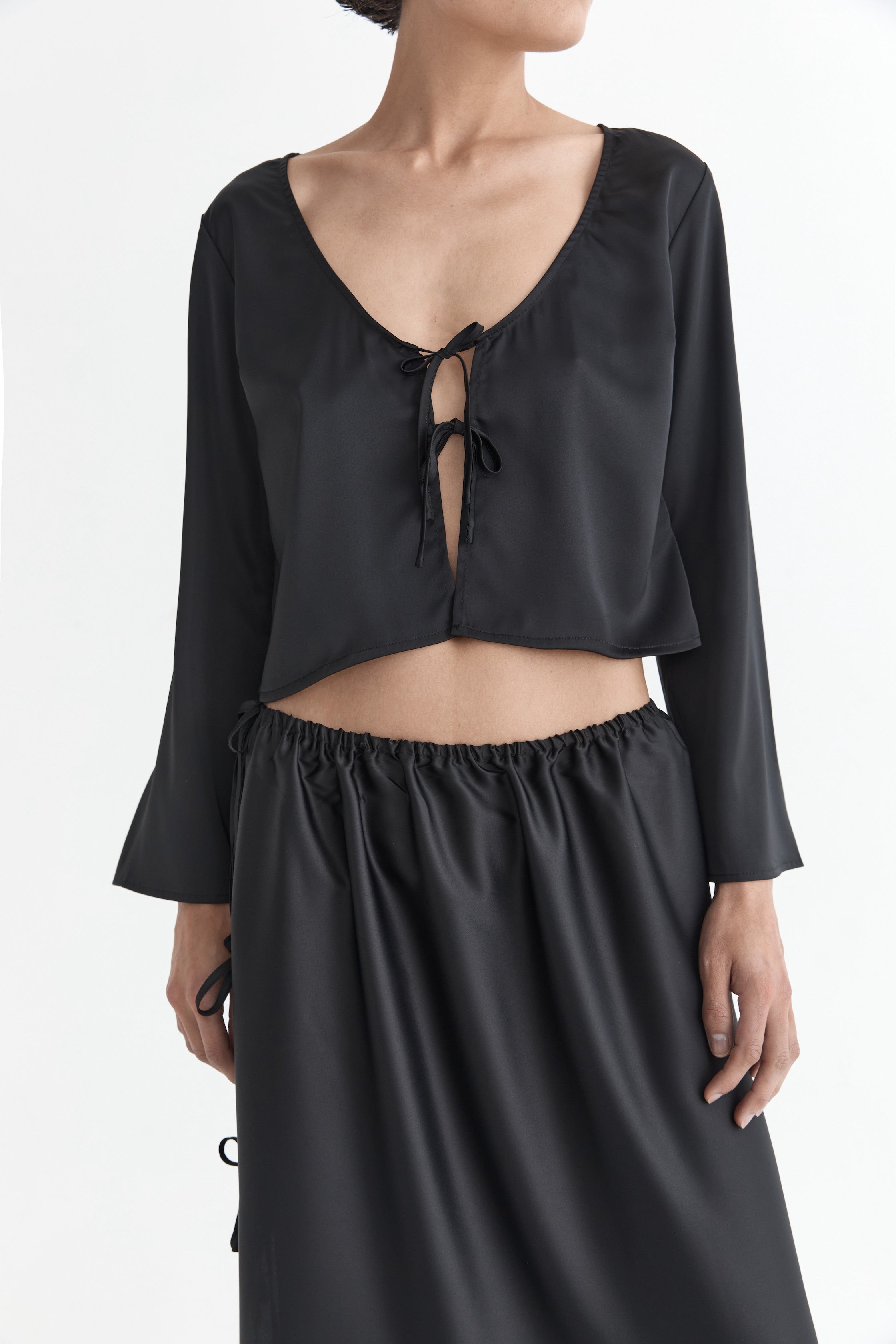 The Celeste Blouse | Noir