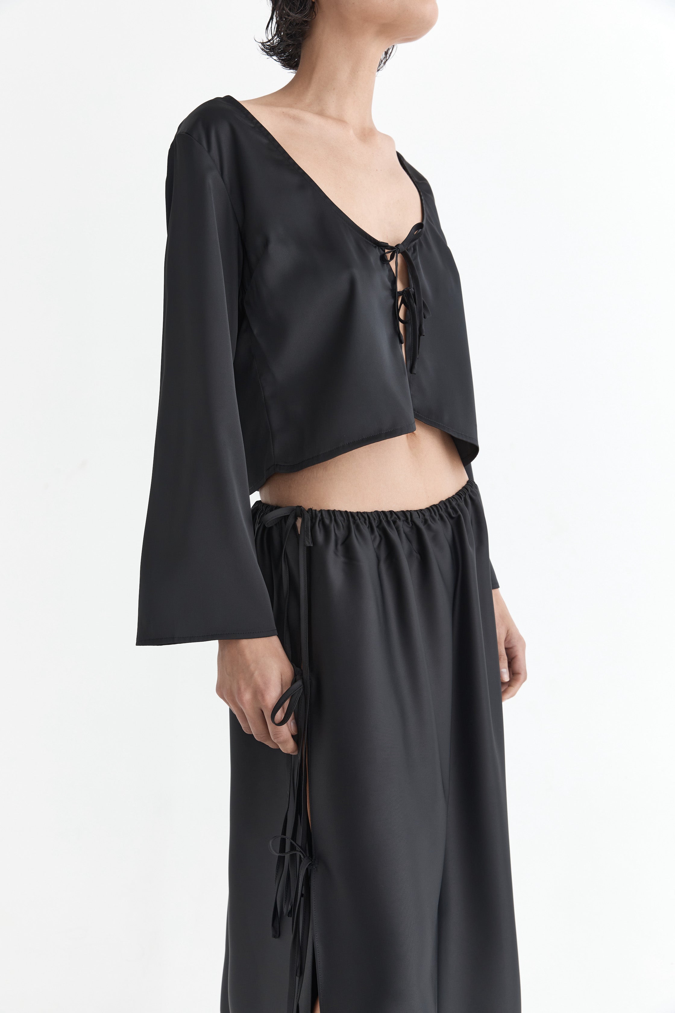 The Celeste Blouse | Noir
