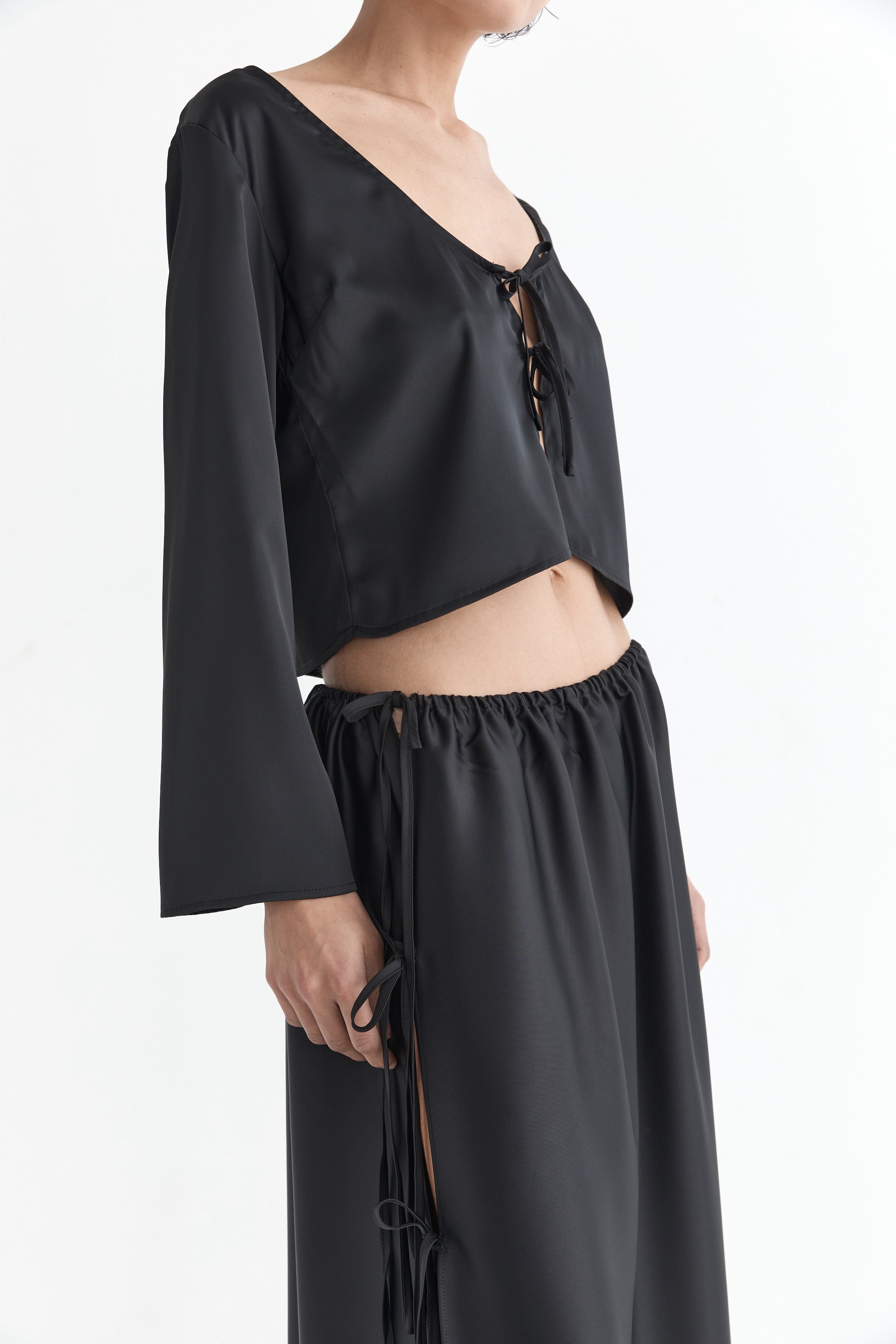 The Celeste Blouse | Noir