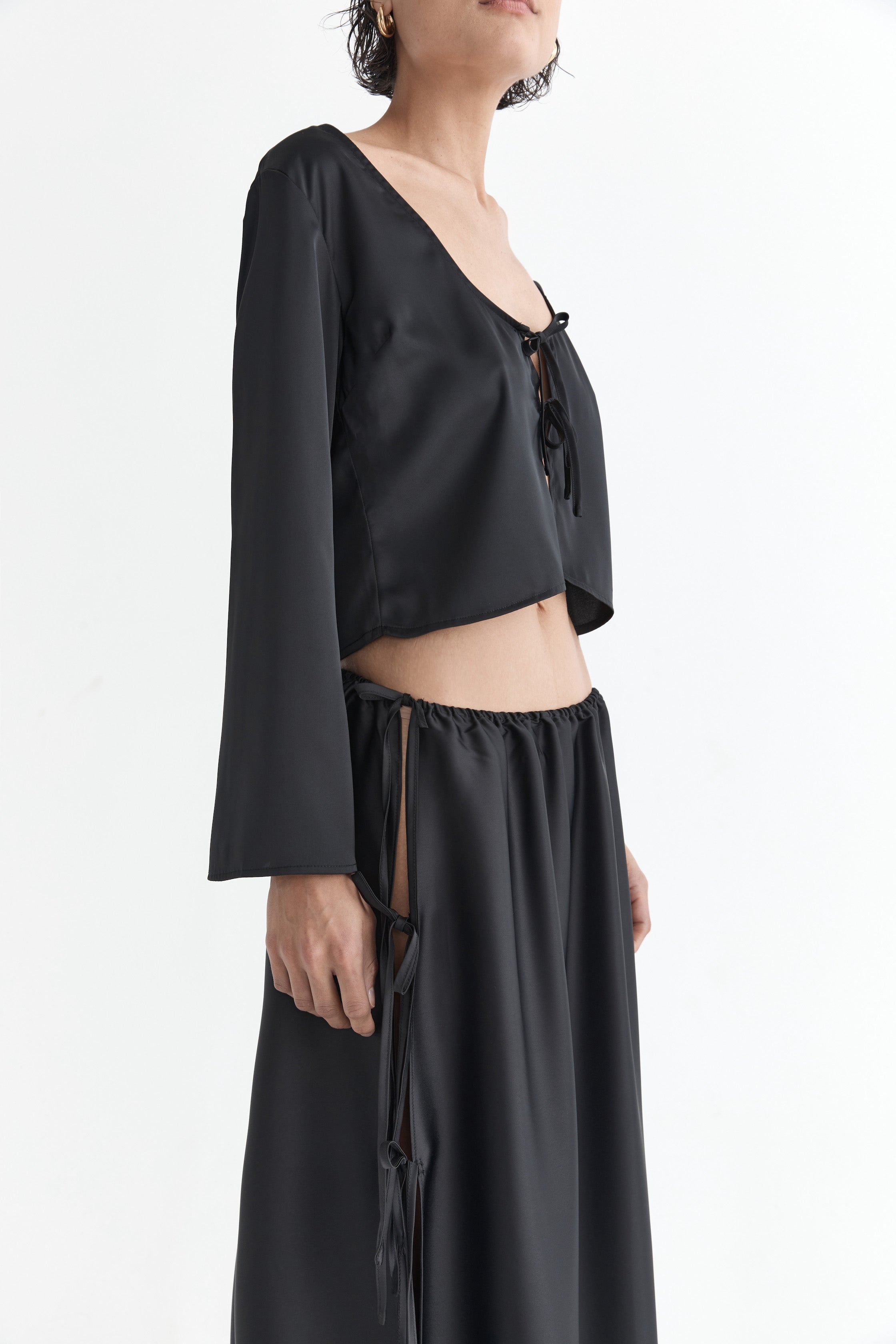 The Celeste Blouse | Noir