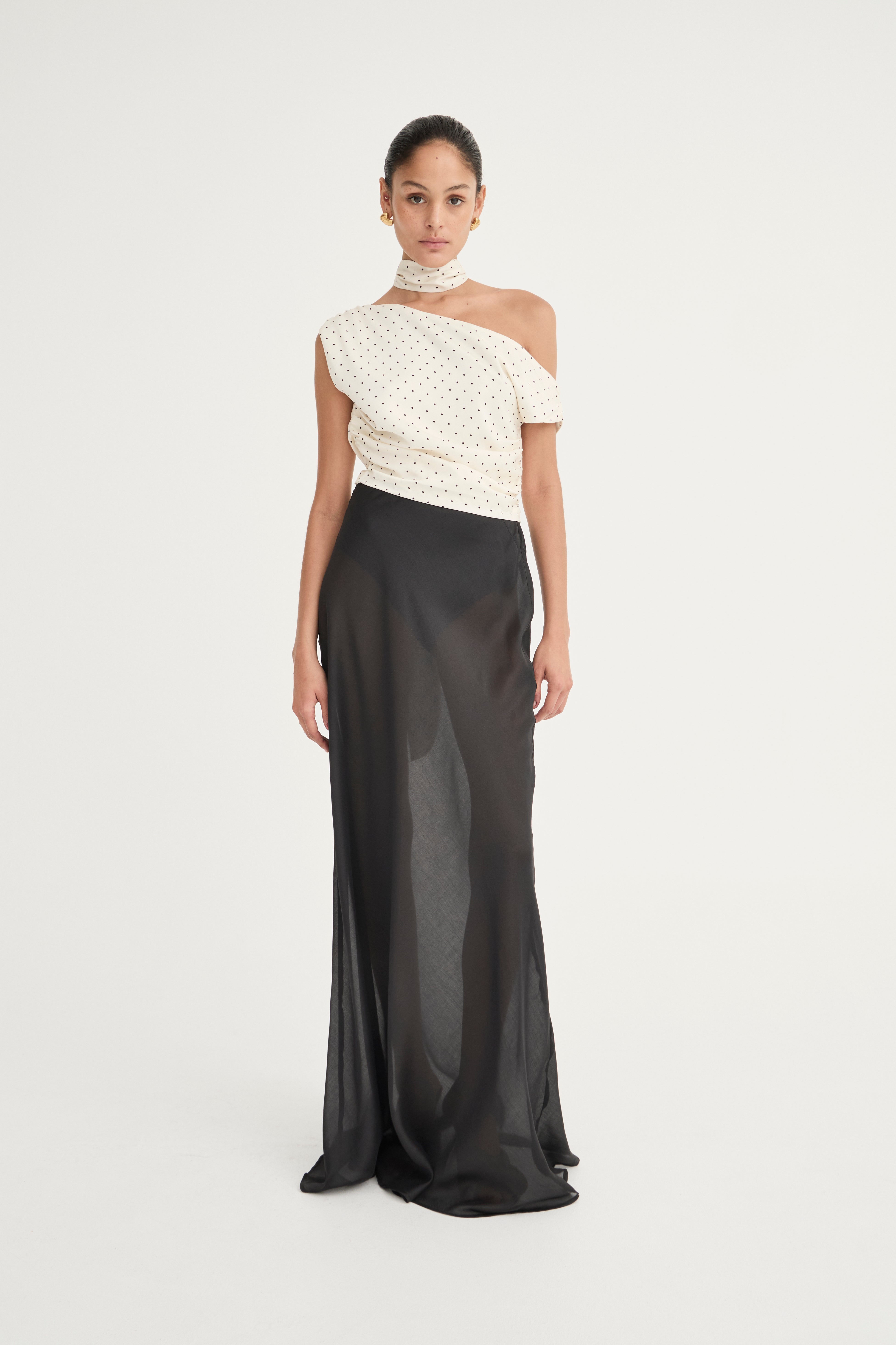 Francesca Bias Skirt | Noir