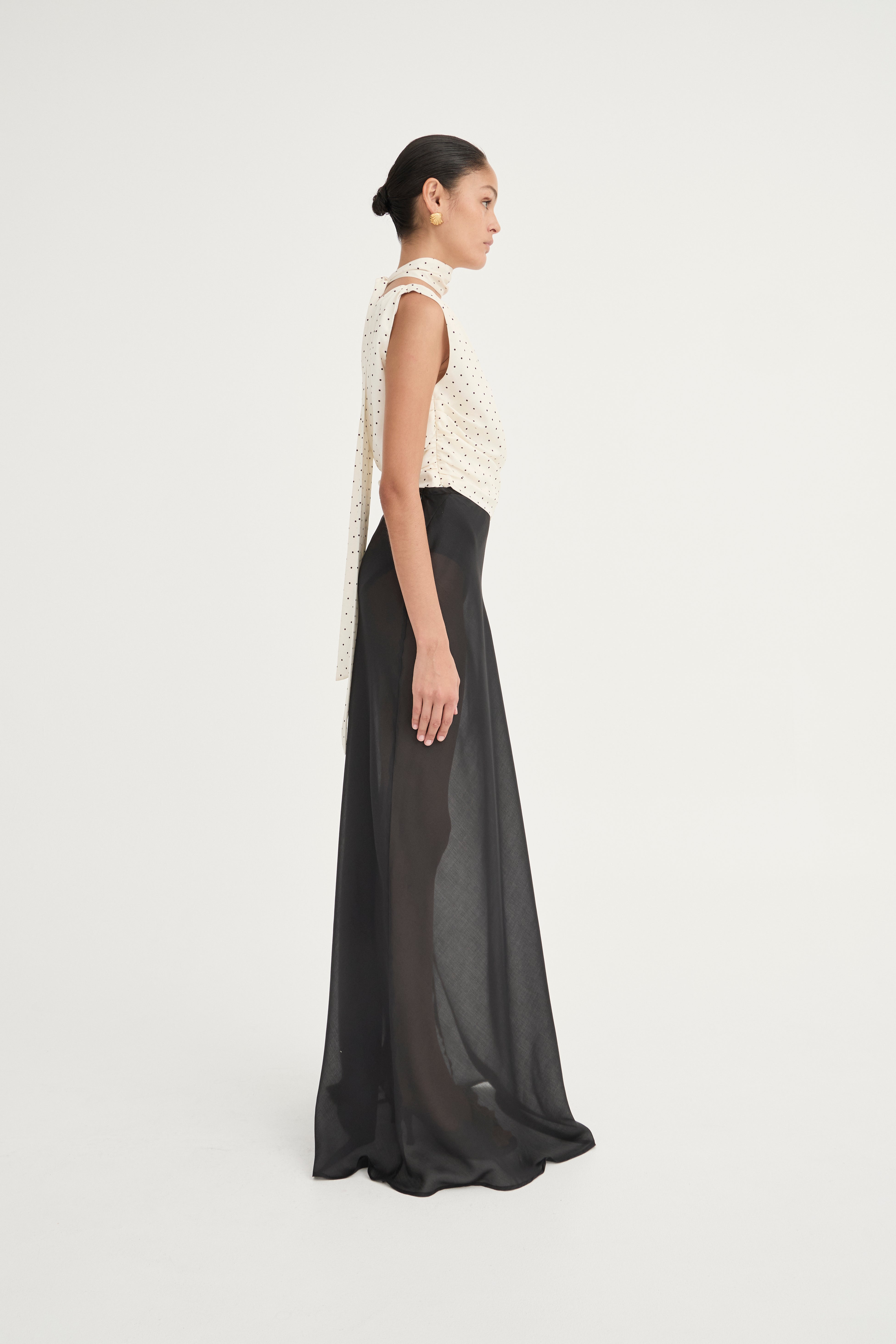 Francesca Bias Skirt | Noir