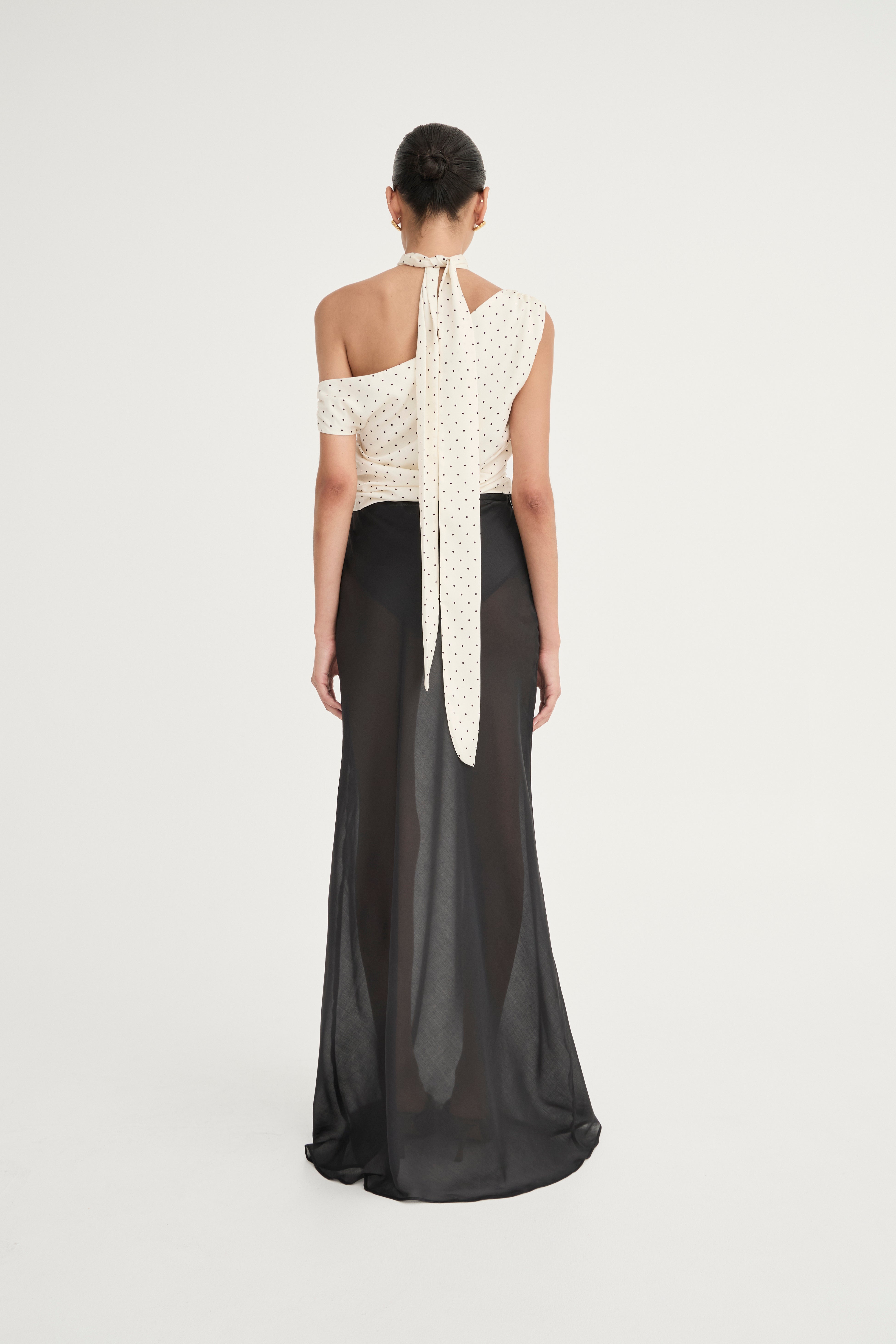 Francesca Bias Skirt | Noir