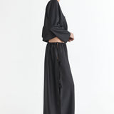 Lucia Tie Up Skirt - Noir