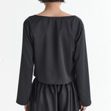 Lucia Tie Up Skirt - Noir