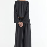 Lucia Tie Up Skirt - Noir