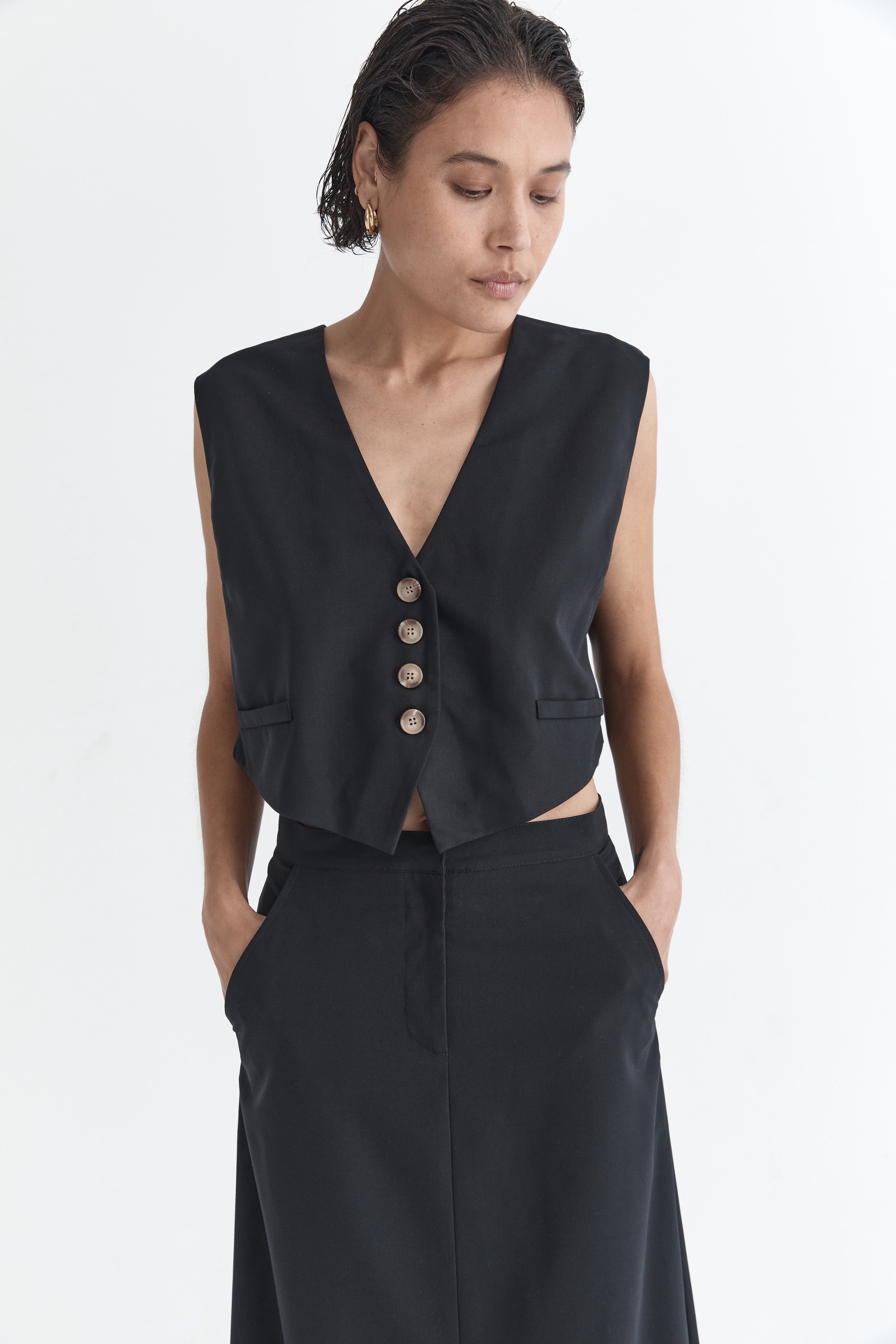 The Manon Waistcoat | Noir