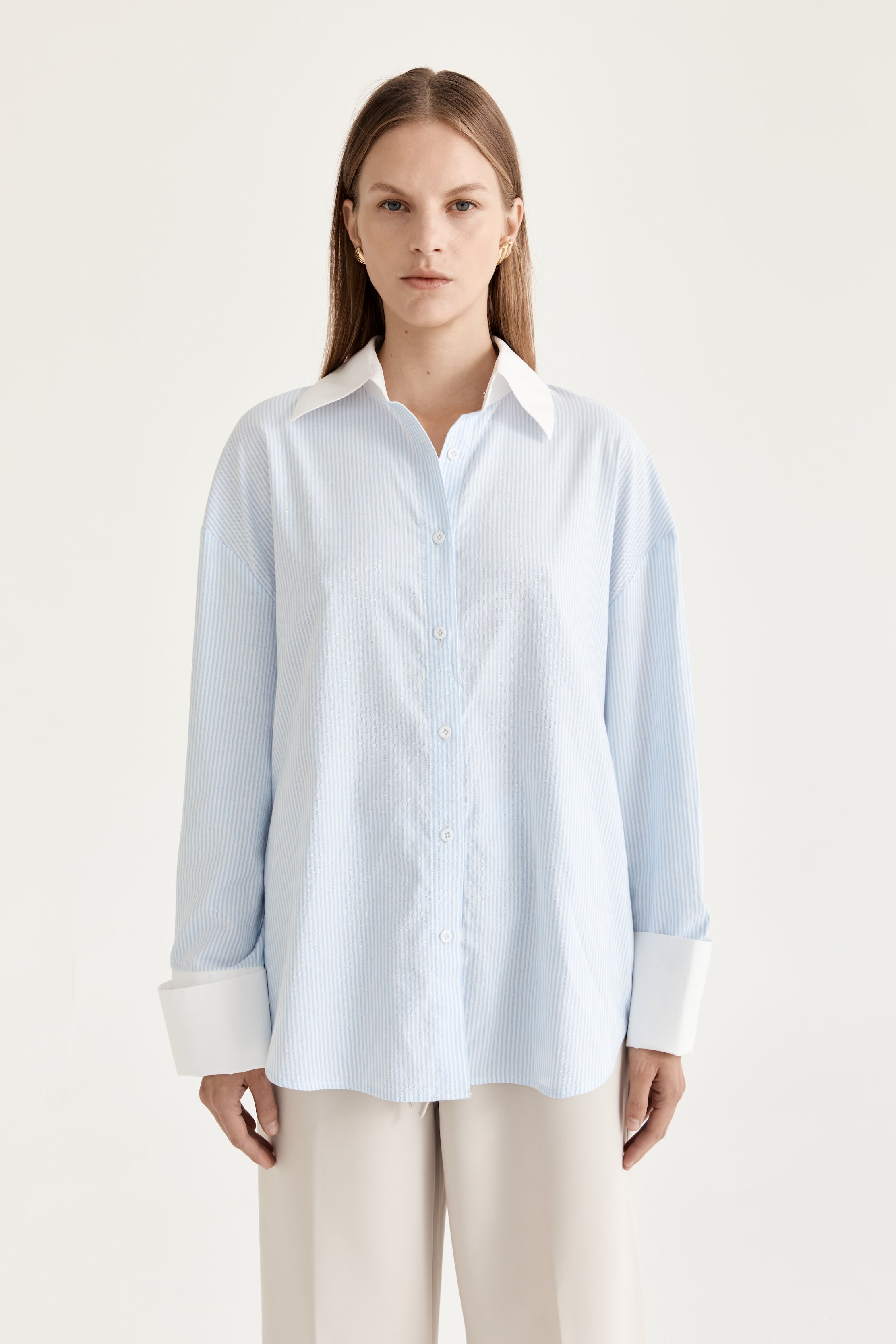 Amelie Shirt | Blu Stripe