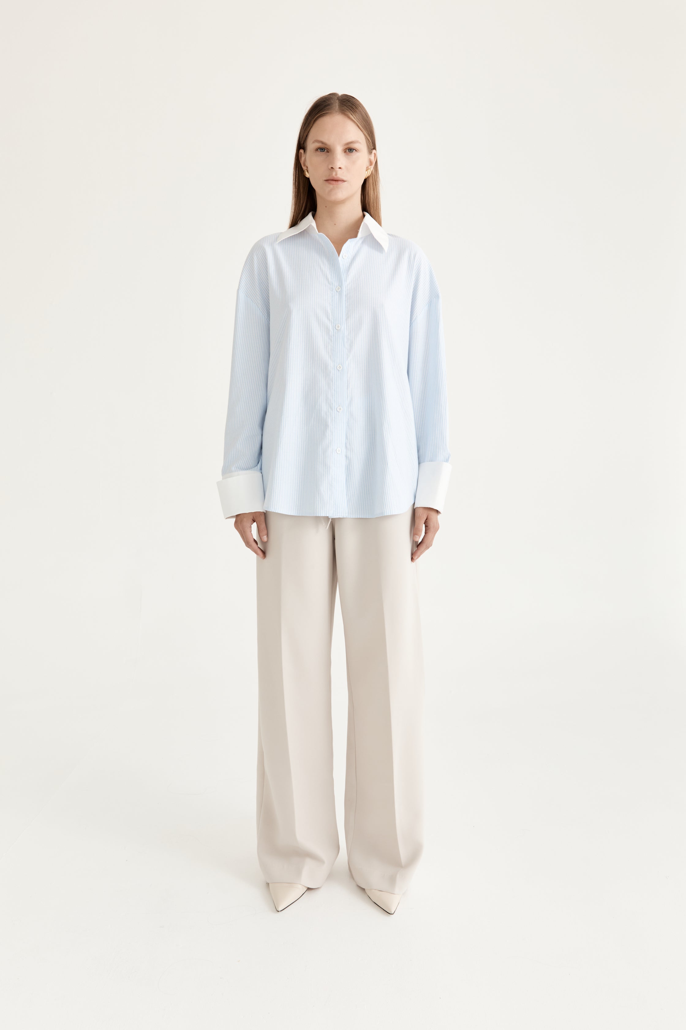 Amelie Shirt | Blu Stripe