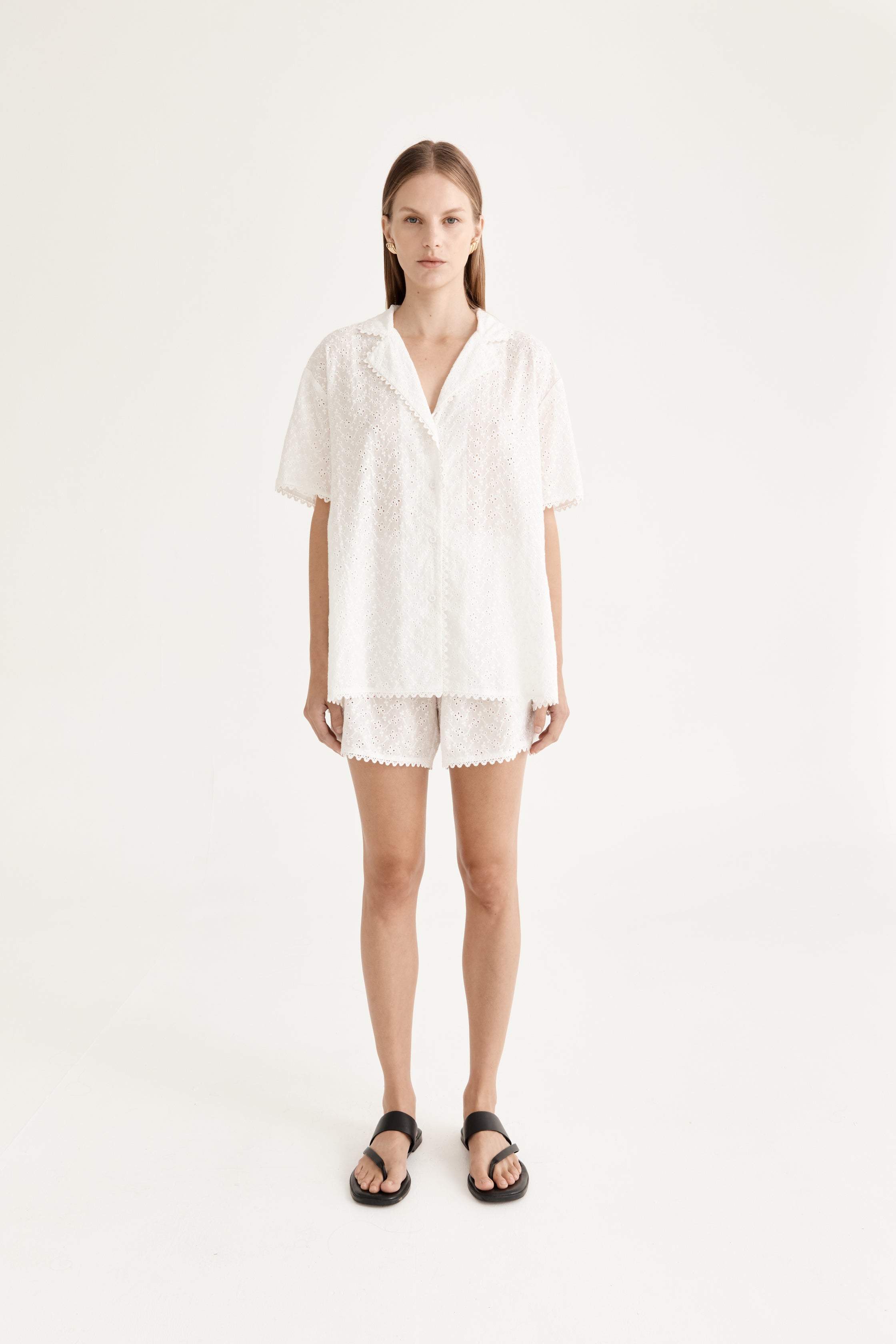 Beau Short - Azalea Broderie