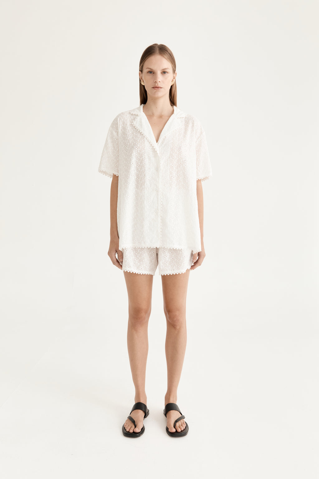 Beau Short - Azalea Broderie