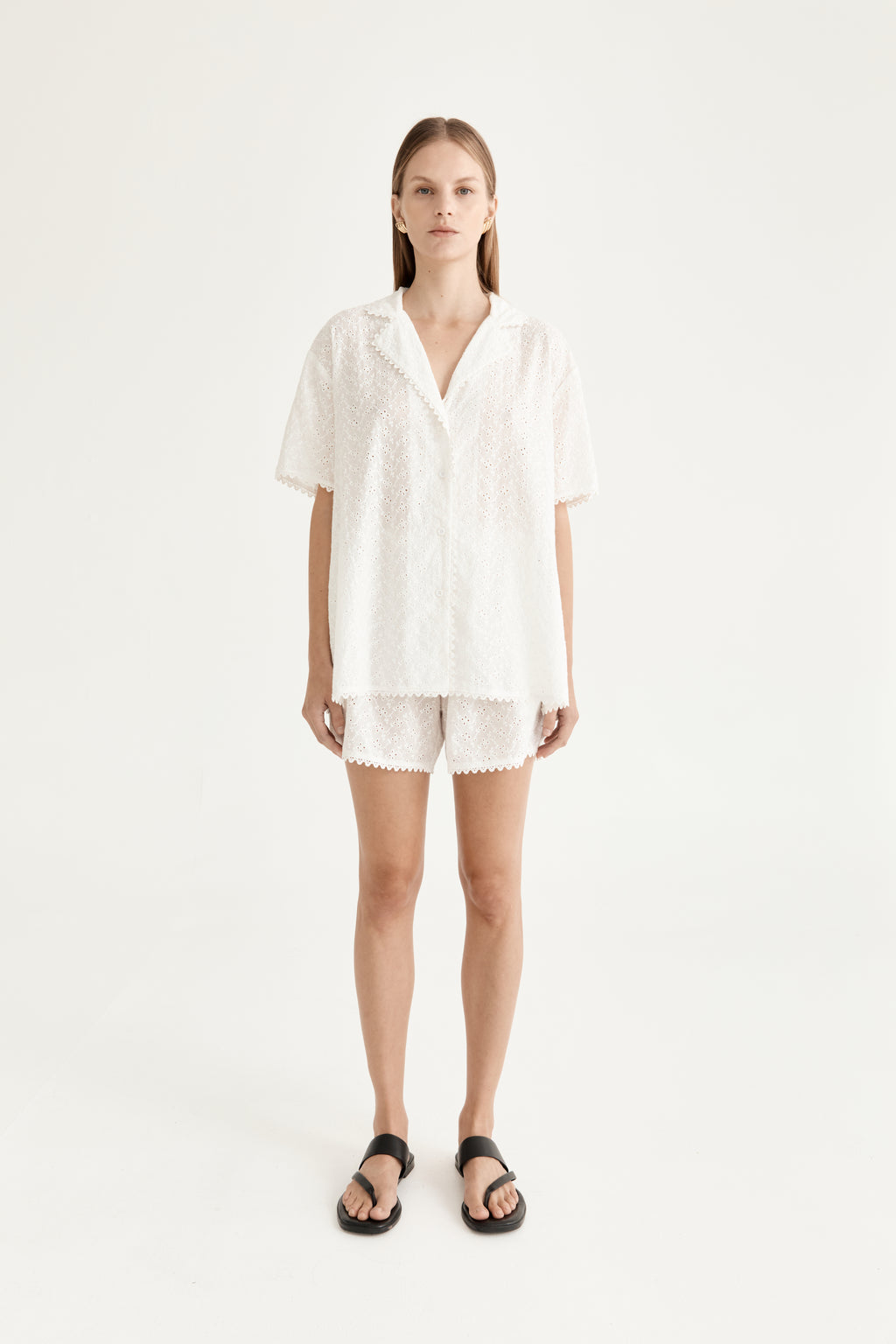 Beau Short - Azalea Broderie