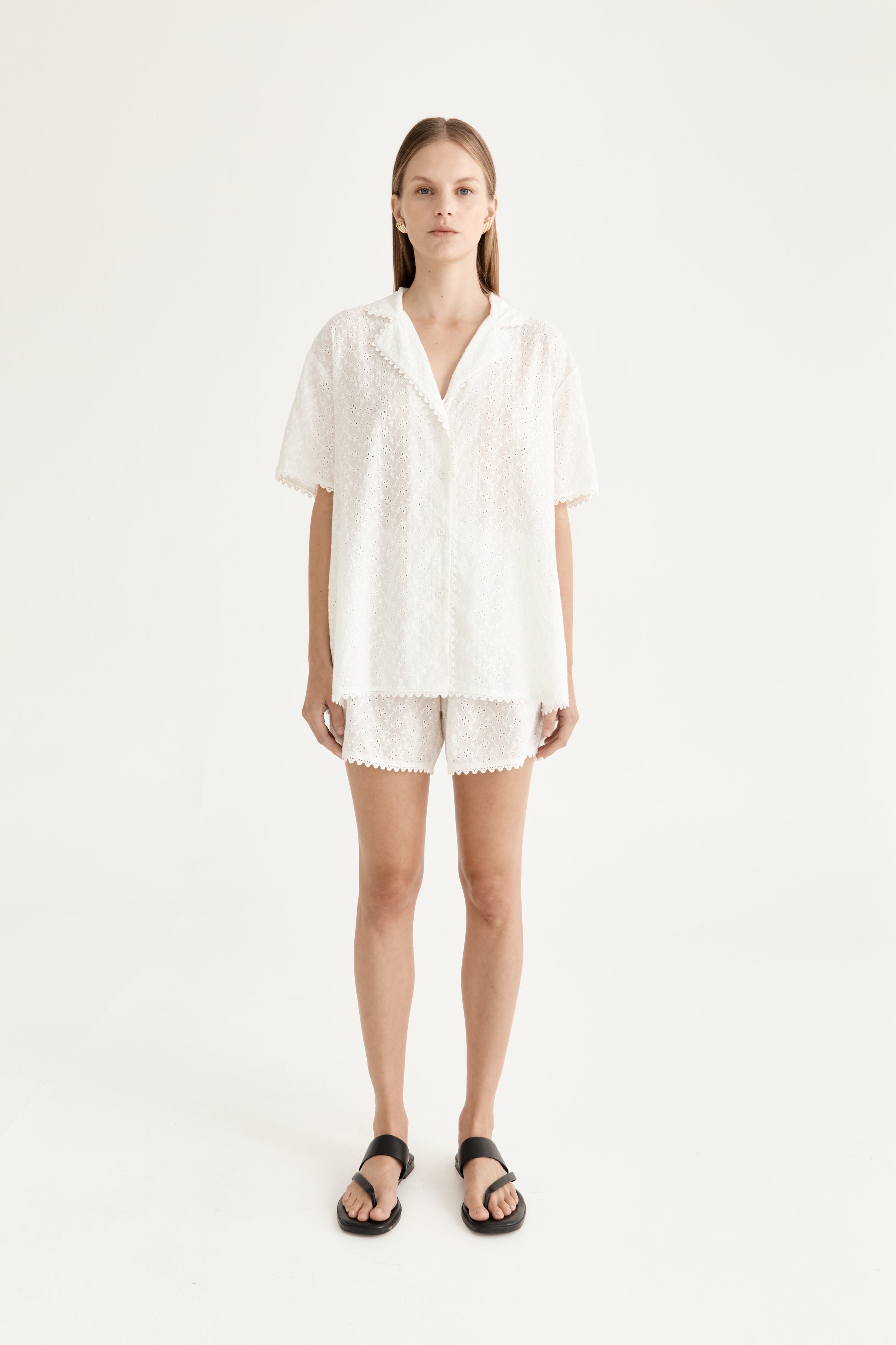Beau Short - Azalea Broderie