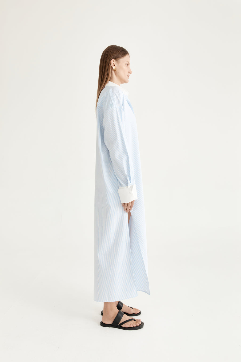 Lou Lou Shirt Dress - Blu Stripe