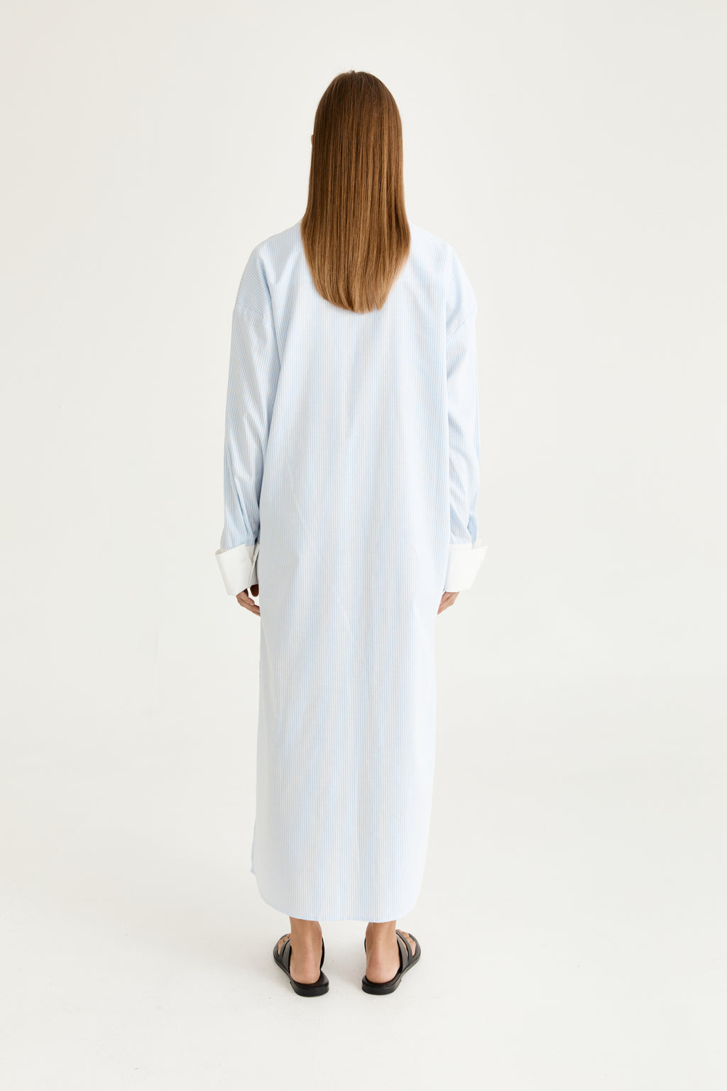 Lou Lou Shirt Dress - Blu Stripe