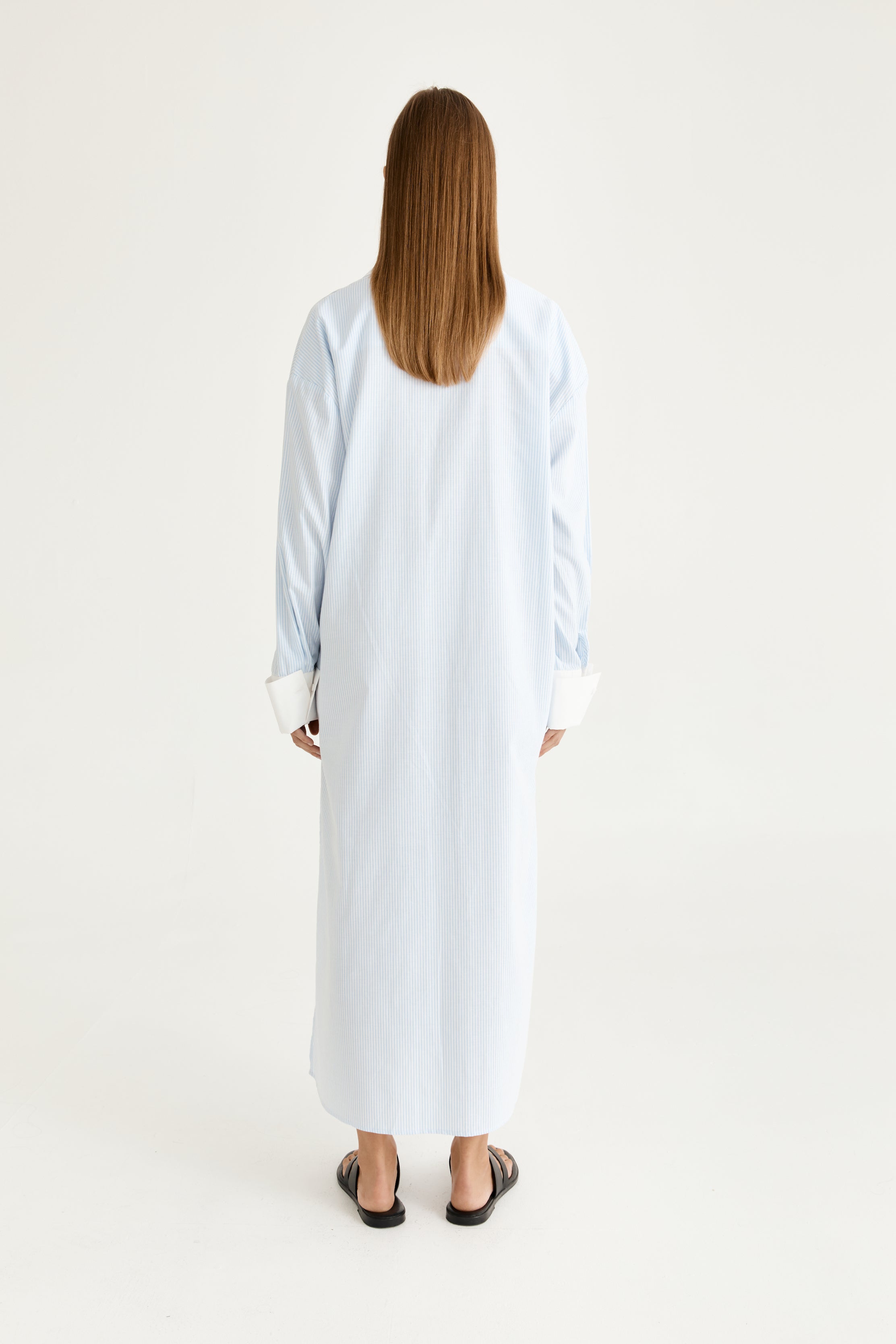 Lou Lou Shirt Dress - Blu Stripe