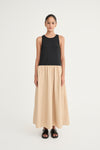 Marlo Dress - Noir/Tan
