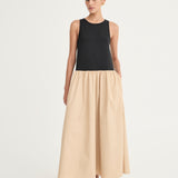 Marlo Dress - Noir/Tan