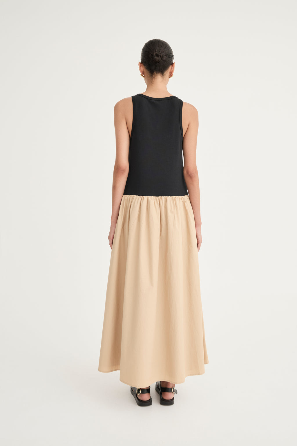 Marlo Dress - Noir/Tan