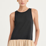 Marlo Dress - Noir/Tan