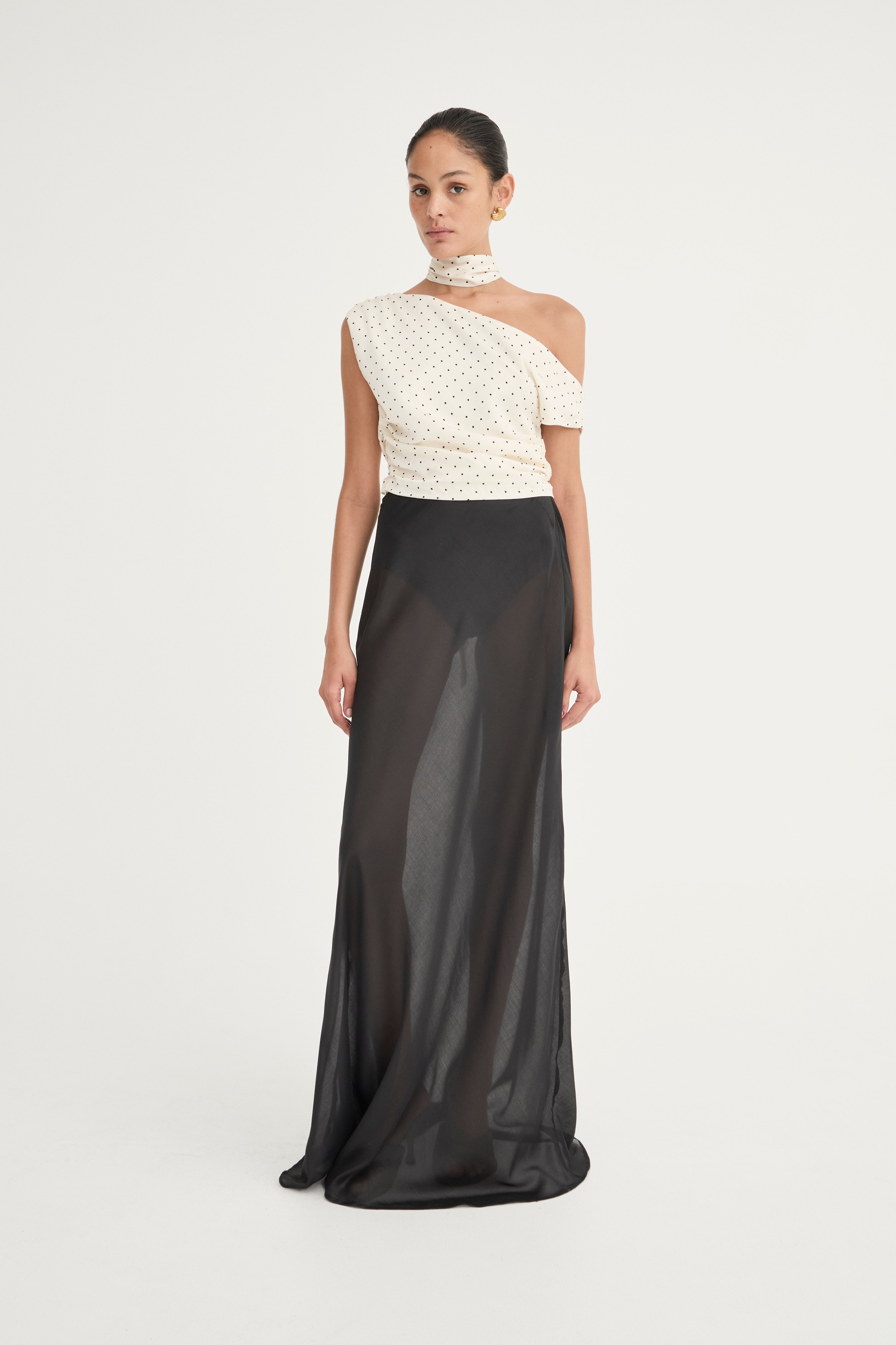 Francesca Bias Skirt | Noir