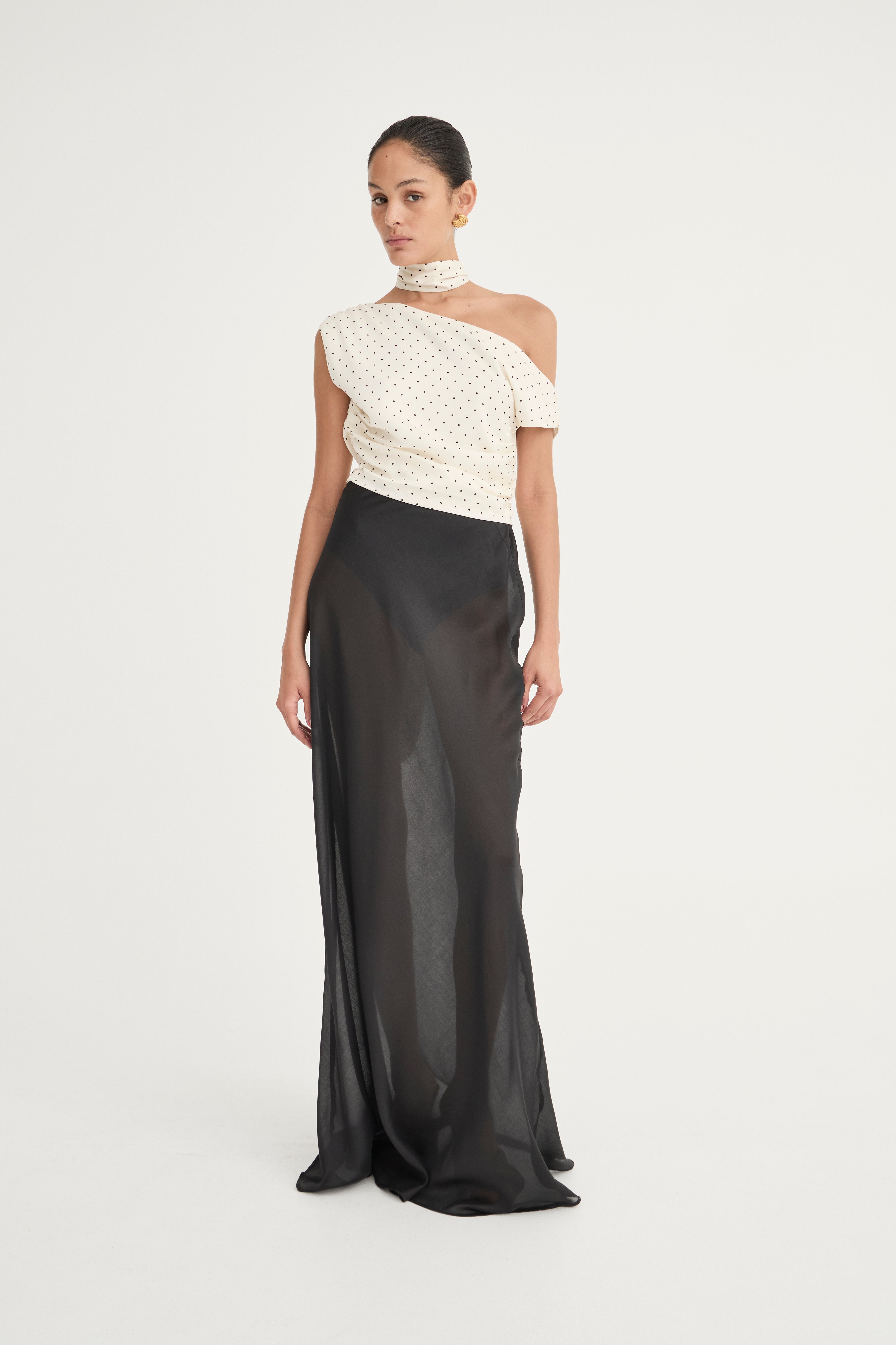 Francesca Bias Skirt | Noir