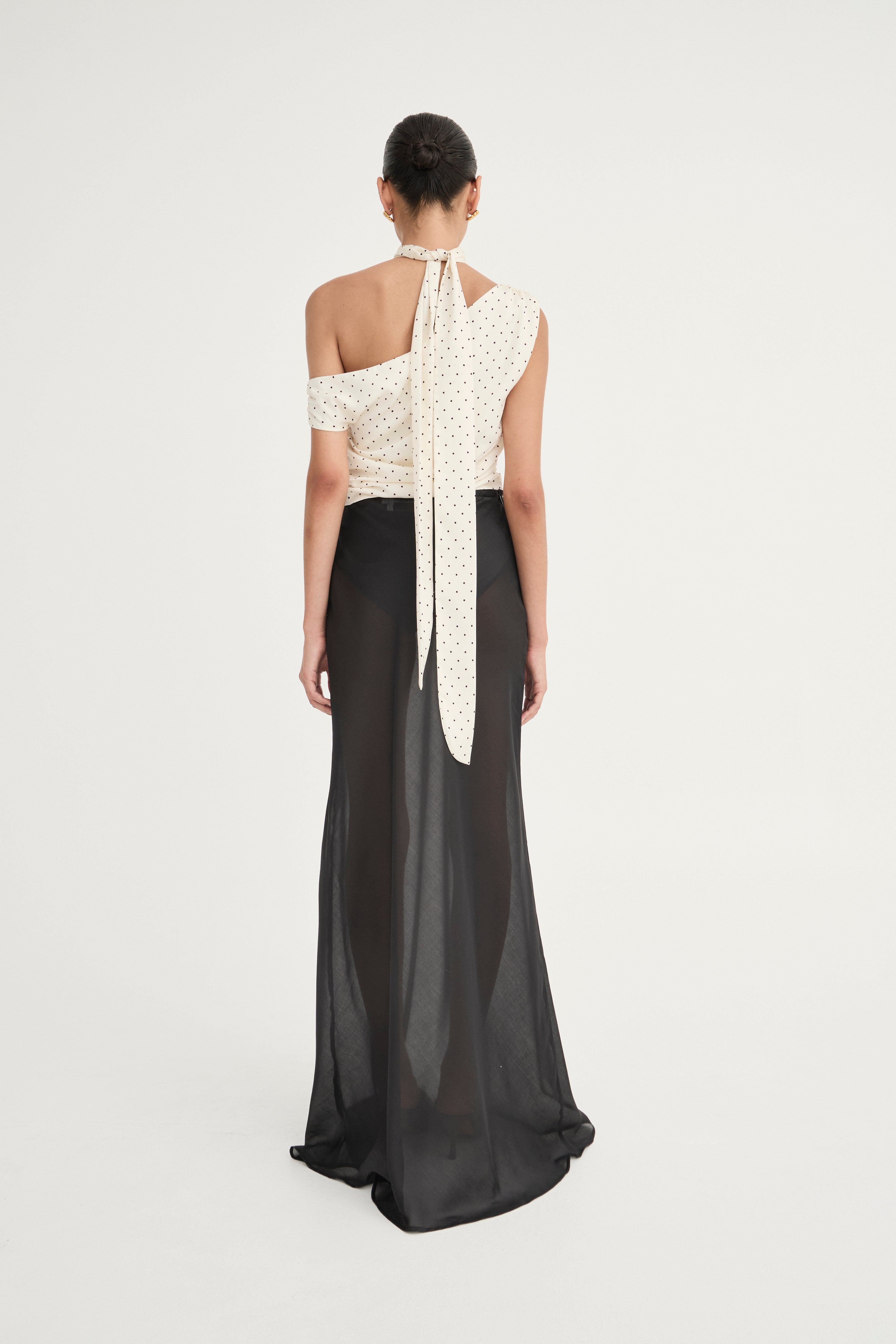 Francesca Bias Skirt | Noir