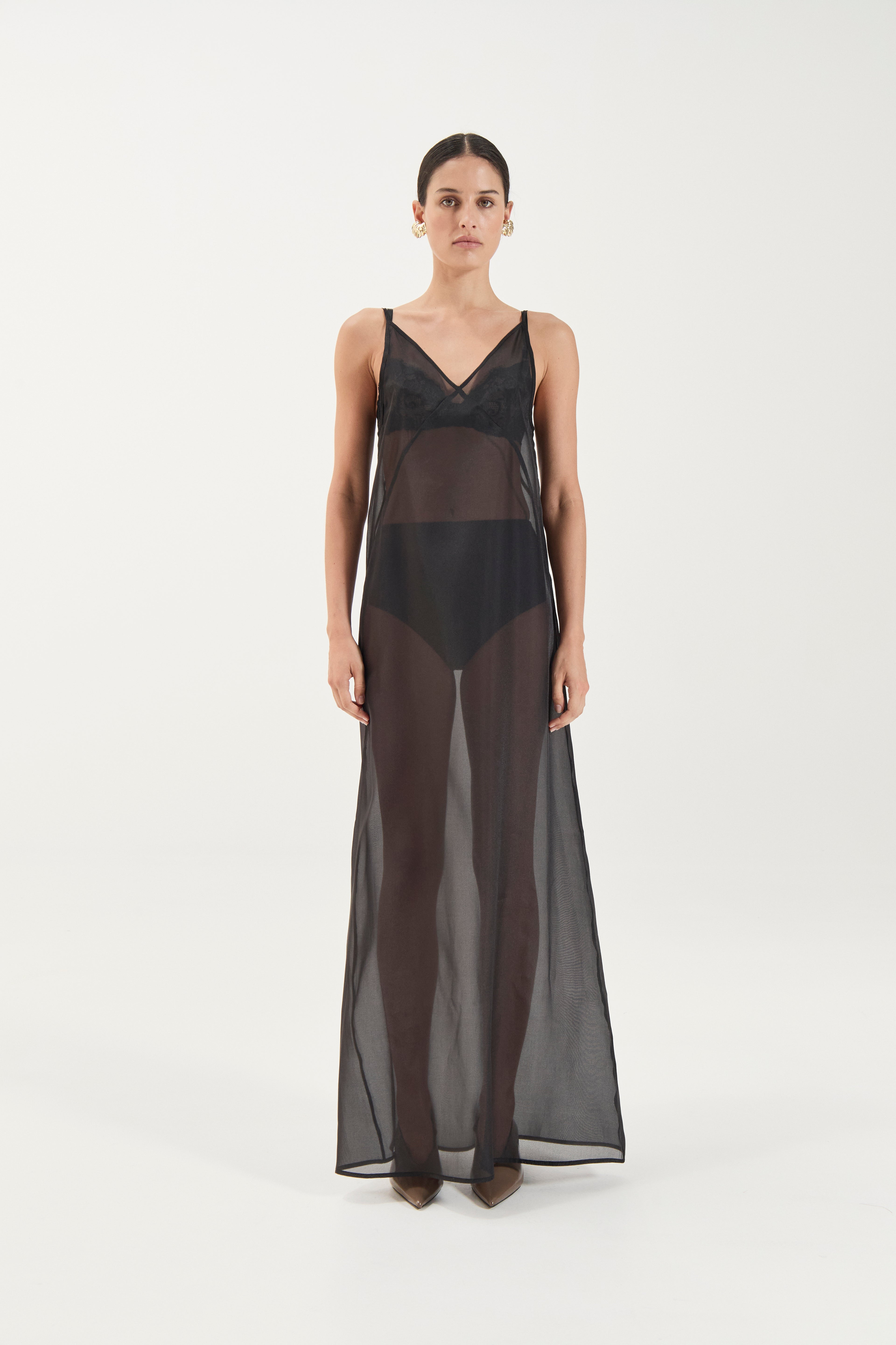 Georgette Dress - Noir