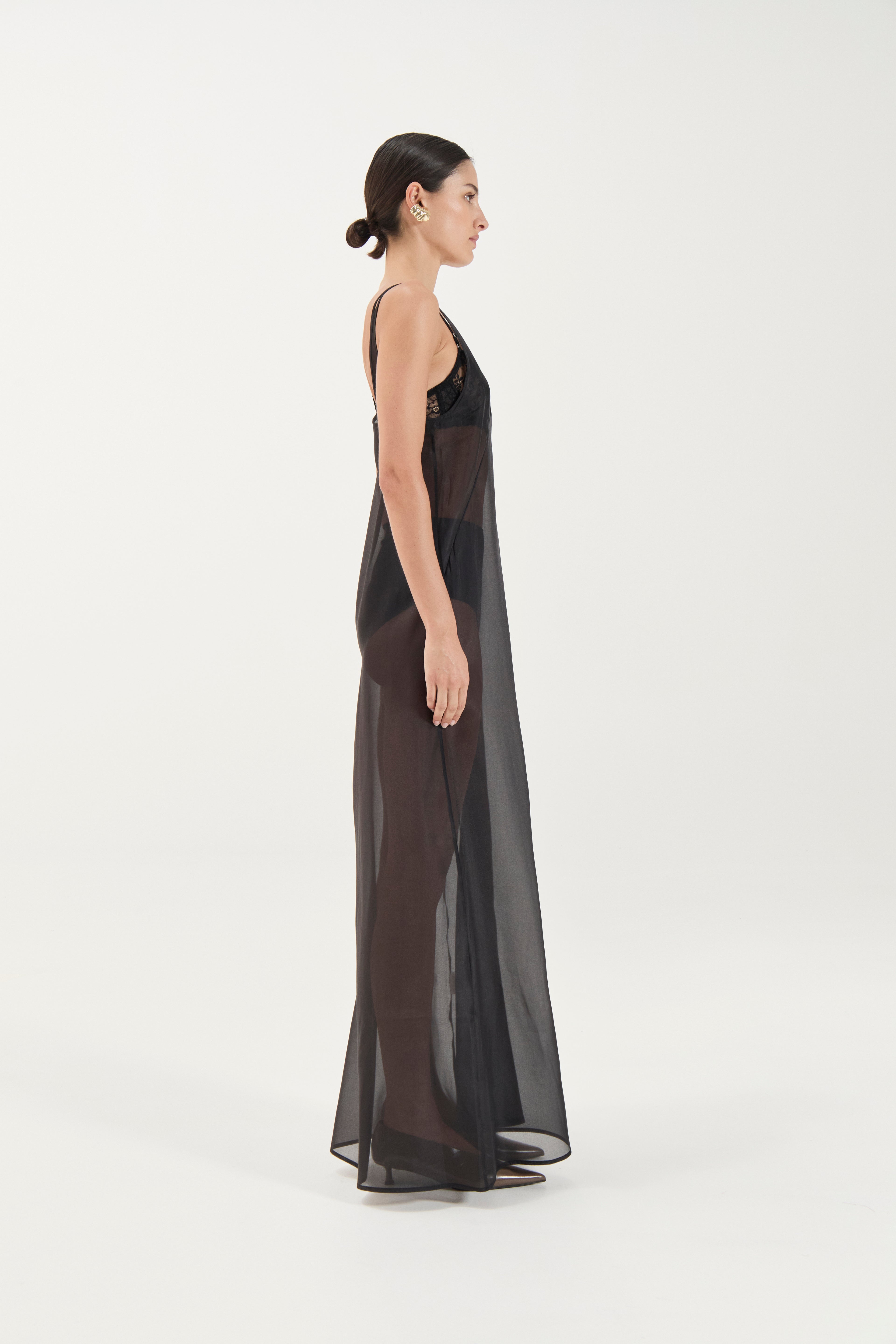 Georgette Dress - Noir