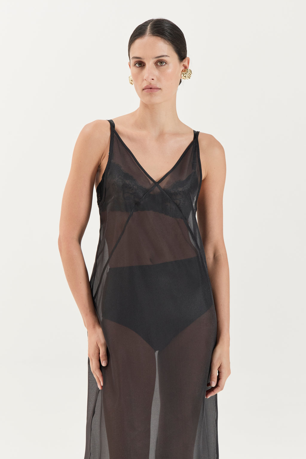 Georgette Dress - Noir