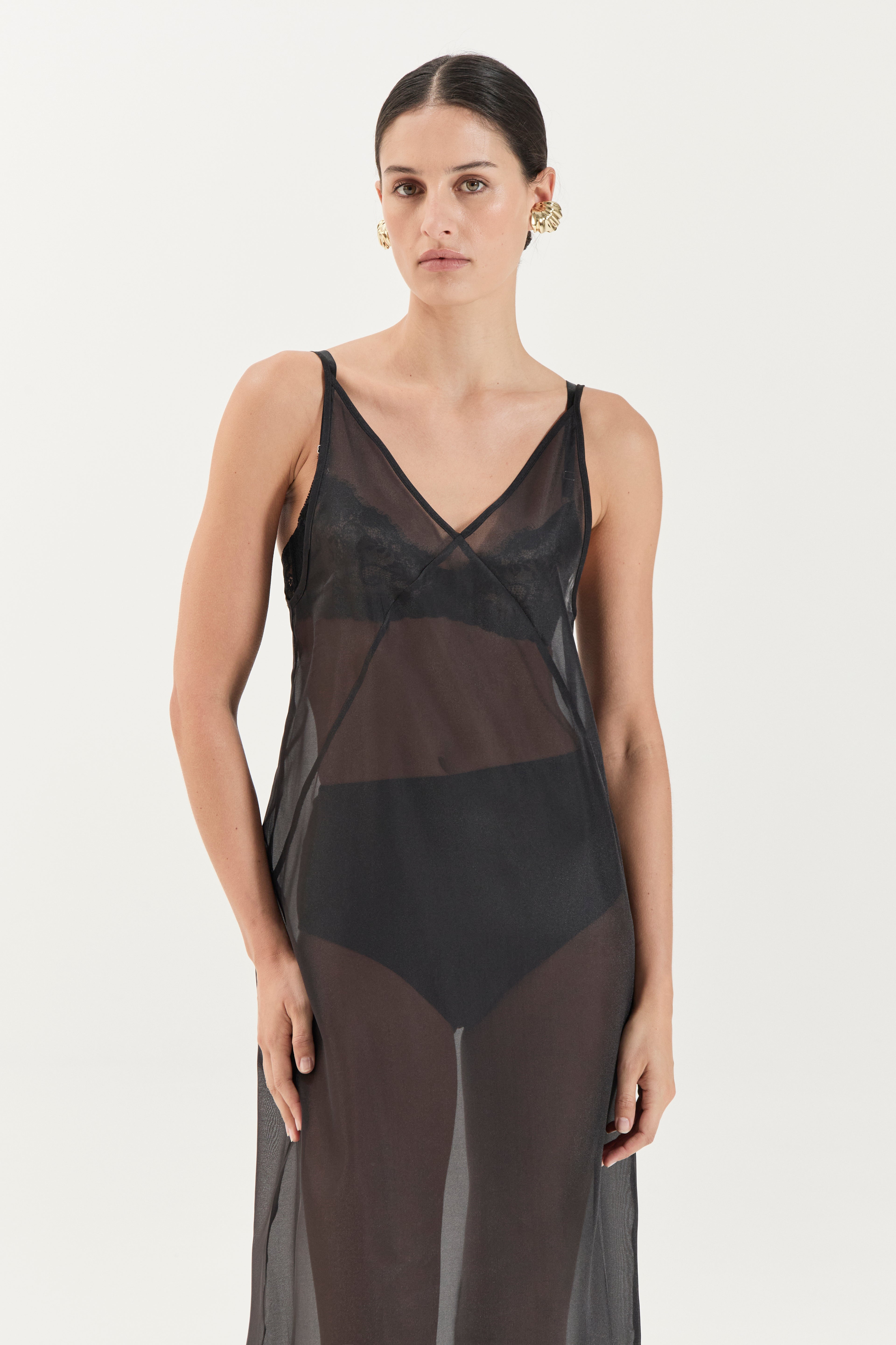 Georgette Dress - Noir