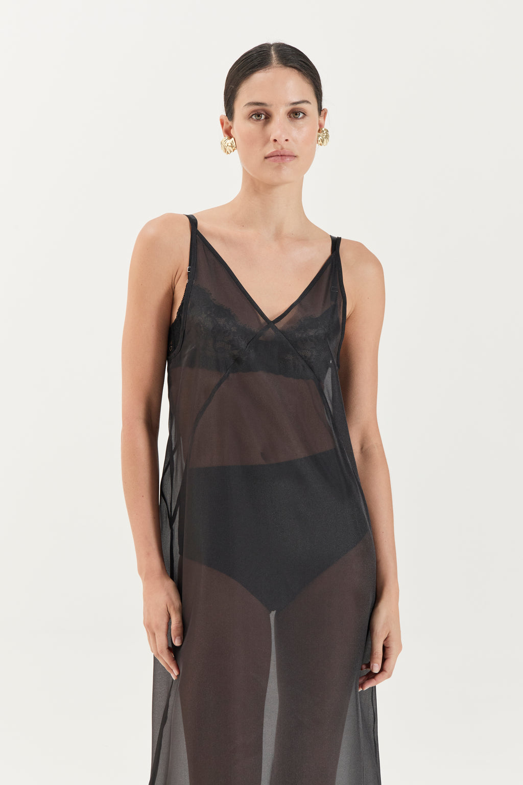 Georgette Dress - Noir