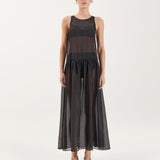 Marlo Dress - Sheer Noir