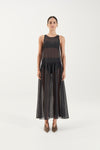Marlo Dress - Sheer Noir