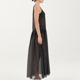 Marlo Dress - Sheer Noir