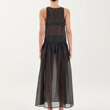 Marlo Dress - Sheer Noir