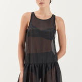 Marlo Dress - Sheer Noir