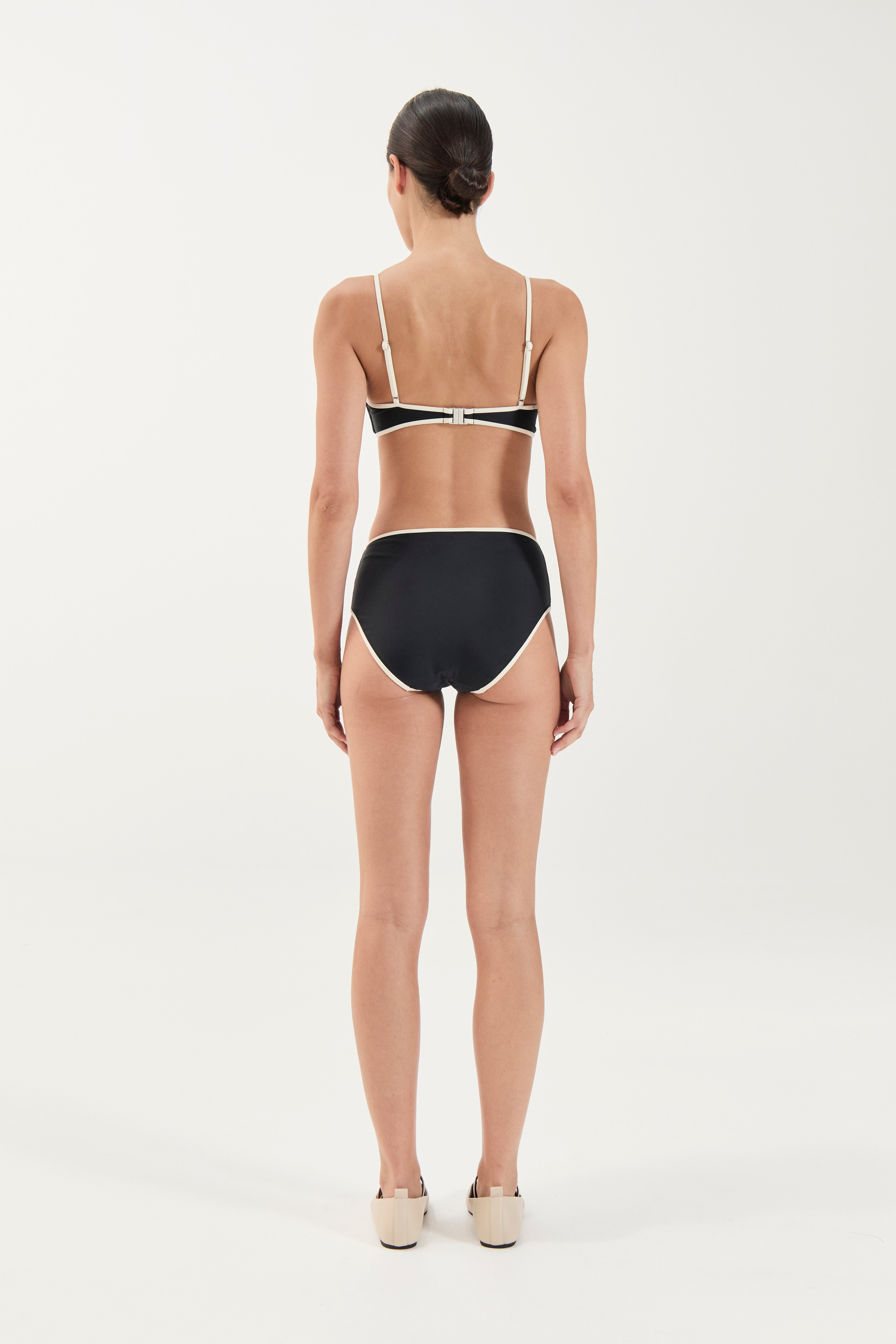 Swim High Waist Brief - Noir