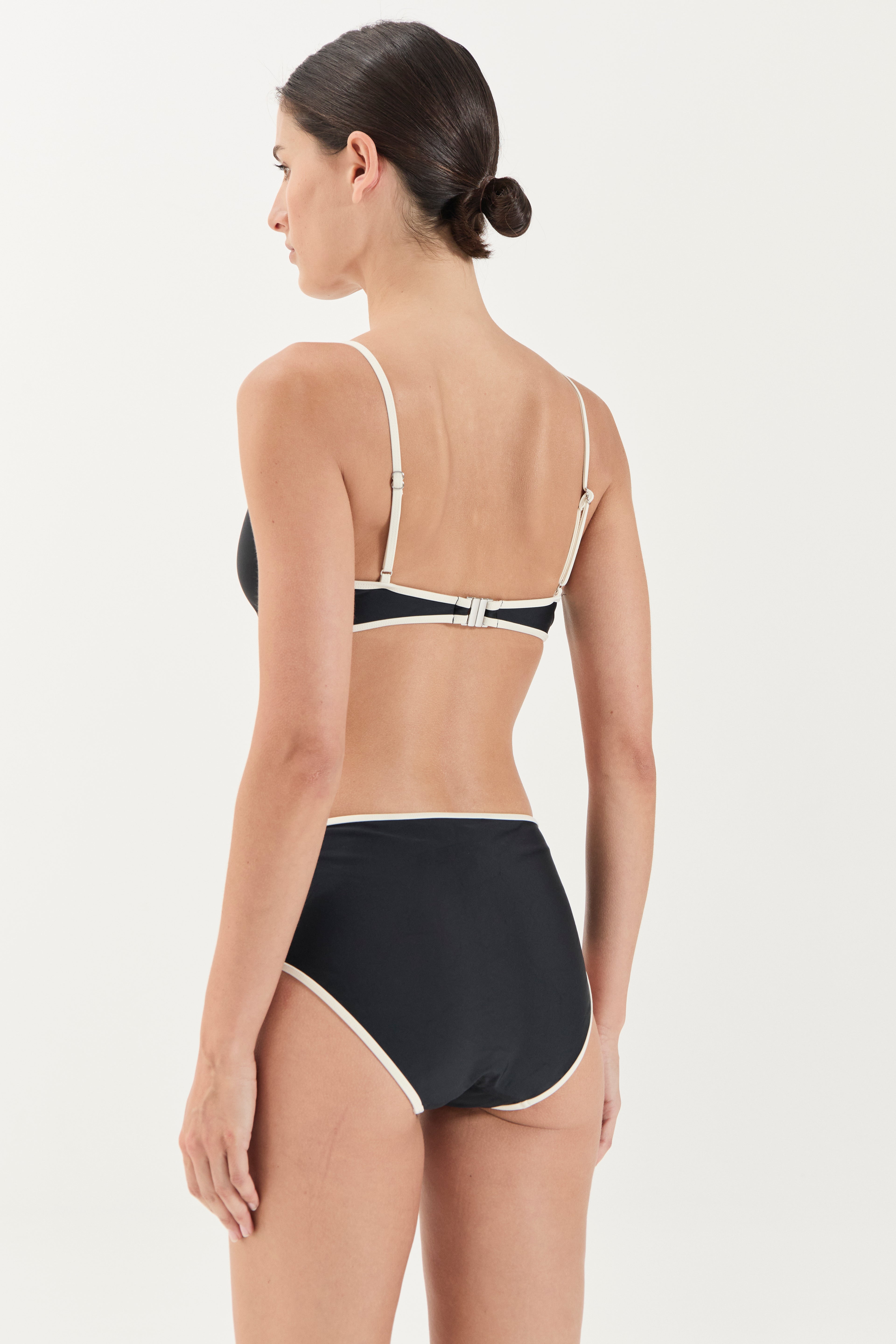 Swim High Waist Brief - Noir