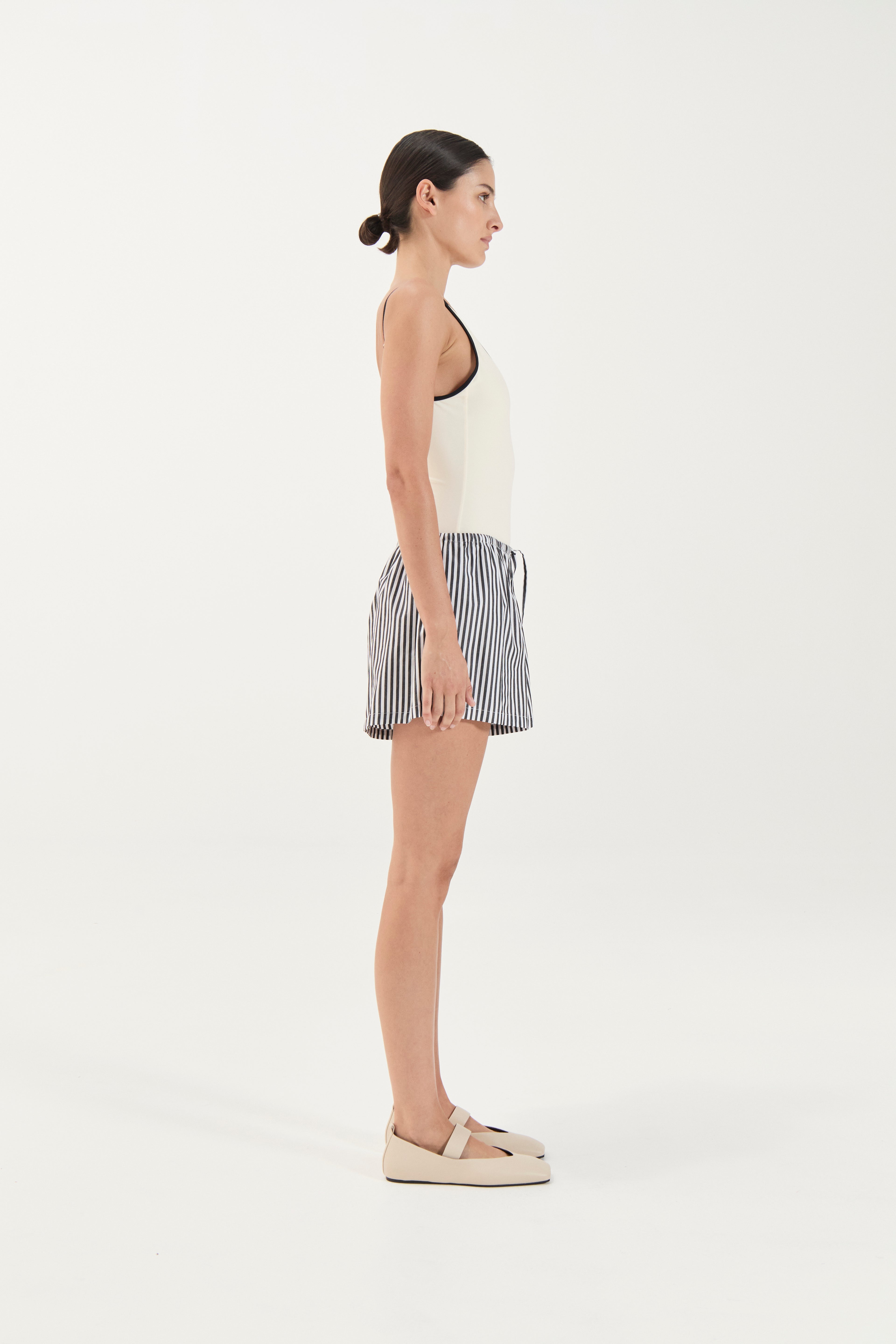 Beau Short - Noir Stripe