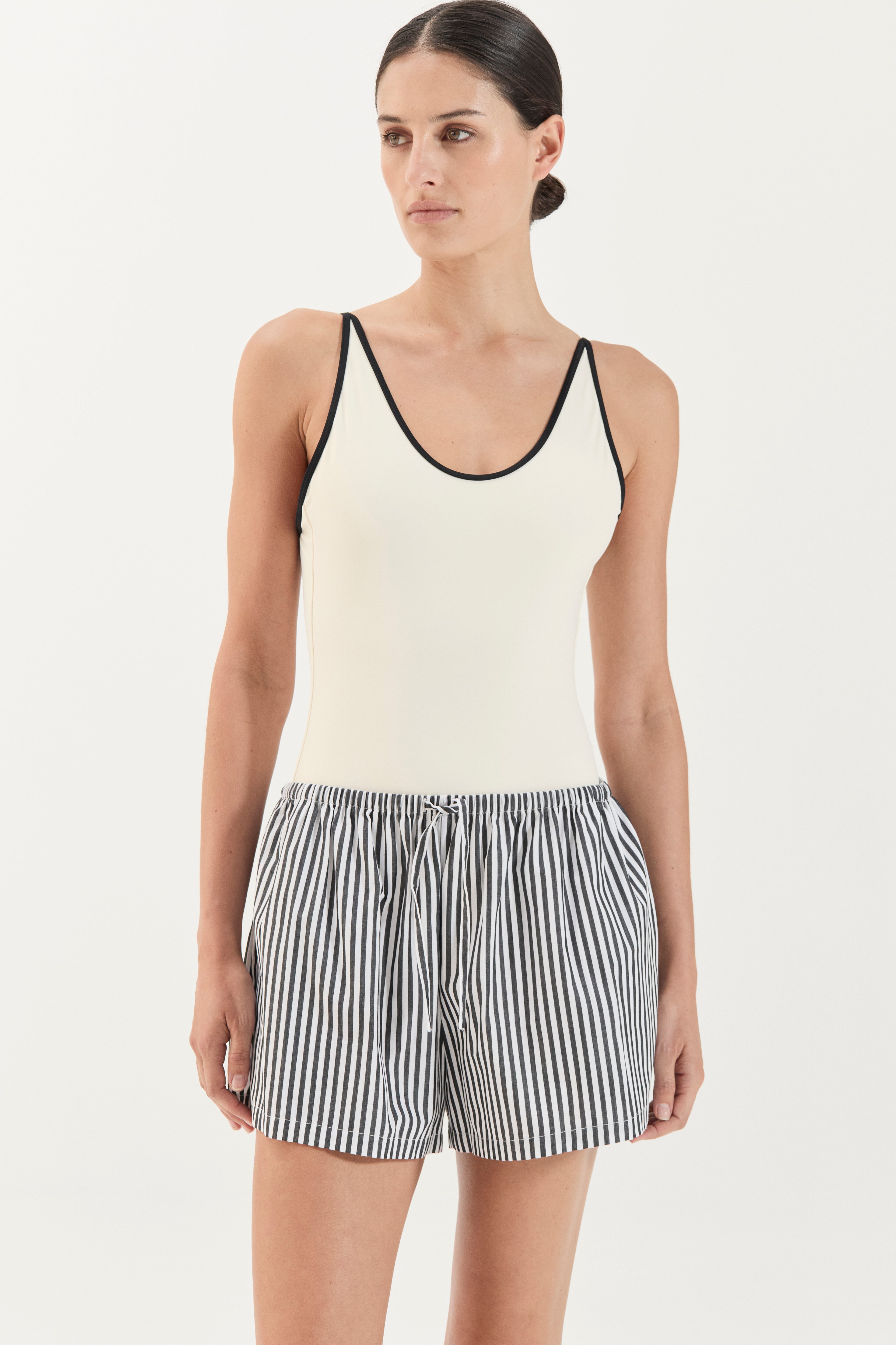 Beau Short - Noir Stripe