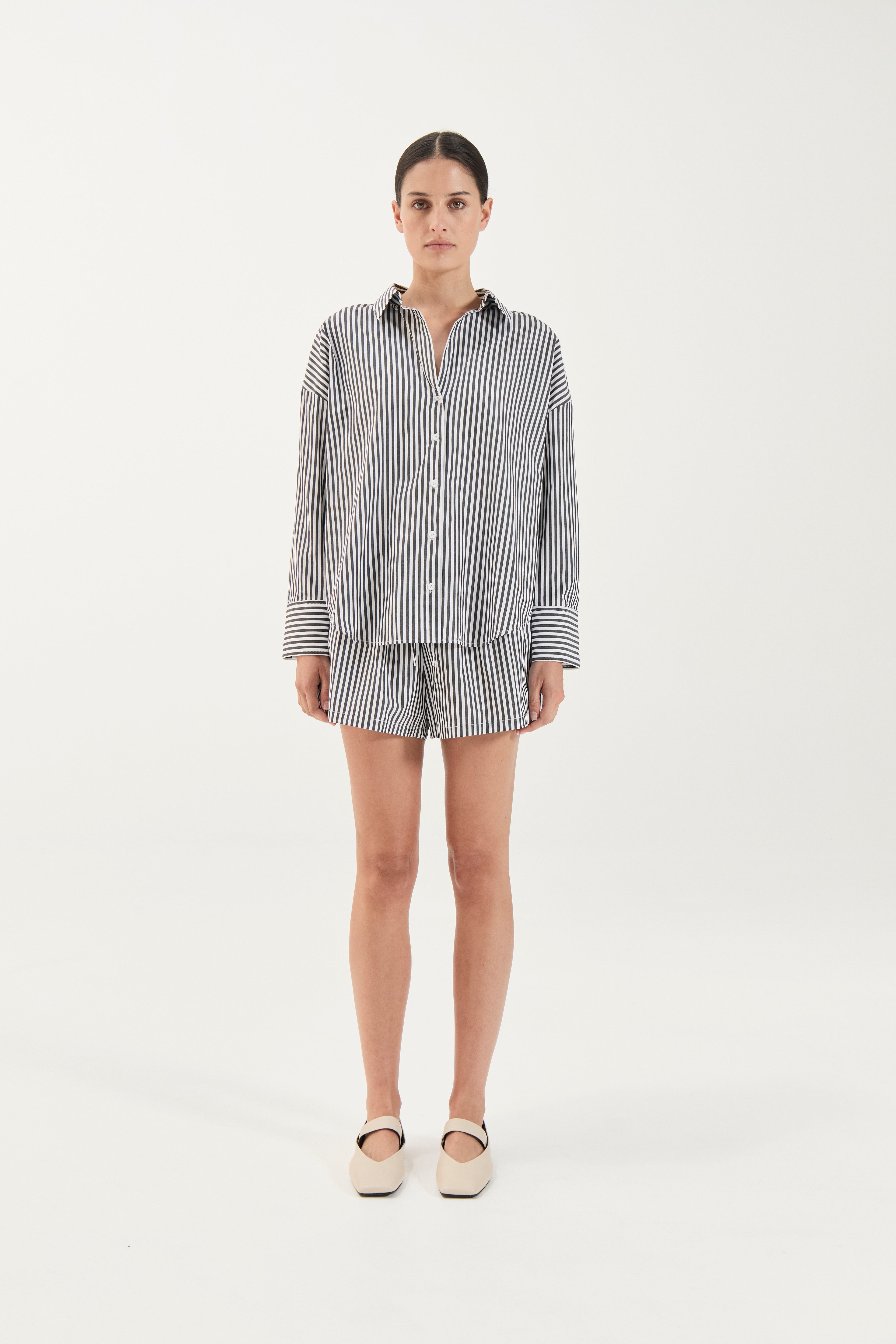 Franca Shirt - Noir Stripe