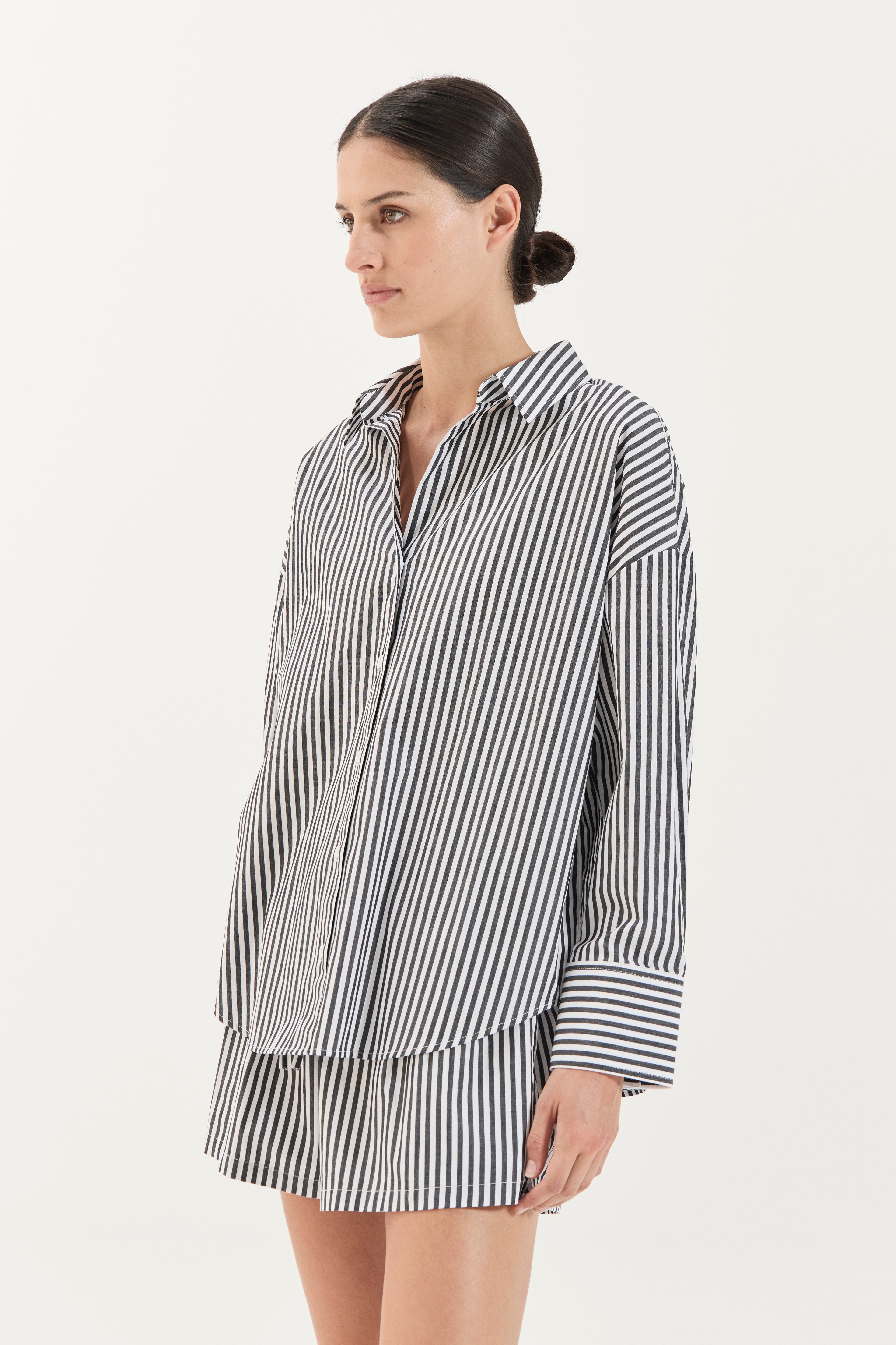 Franca Shirt - Noir Stripe