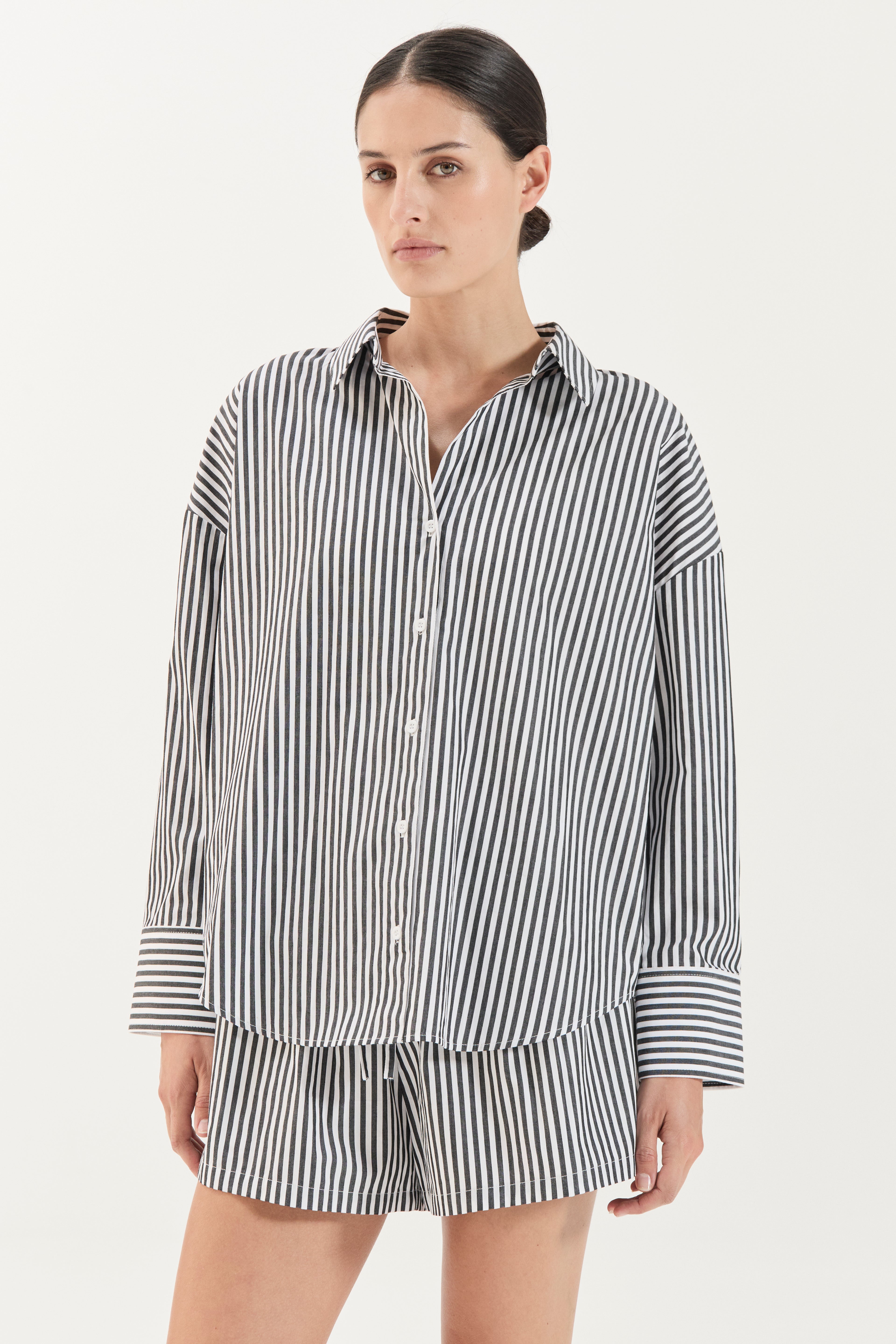 Franca Shirt - Noir Stripe