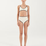 Swim High Waist Brief - Ivory