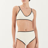 Swim High Waist Brief - Ivory