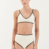 Swim High Waist Brief - Ivory