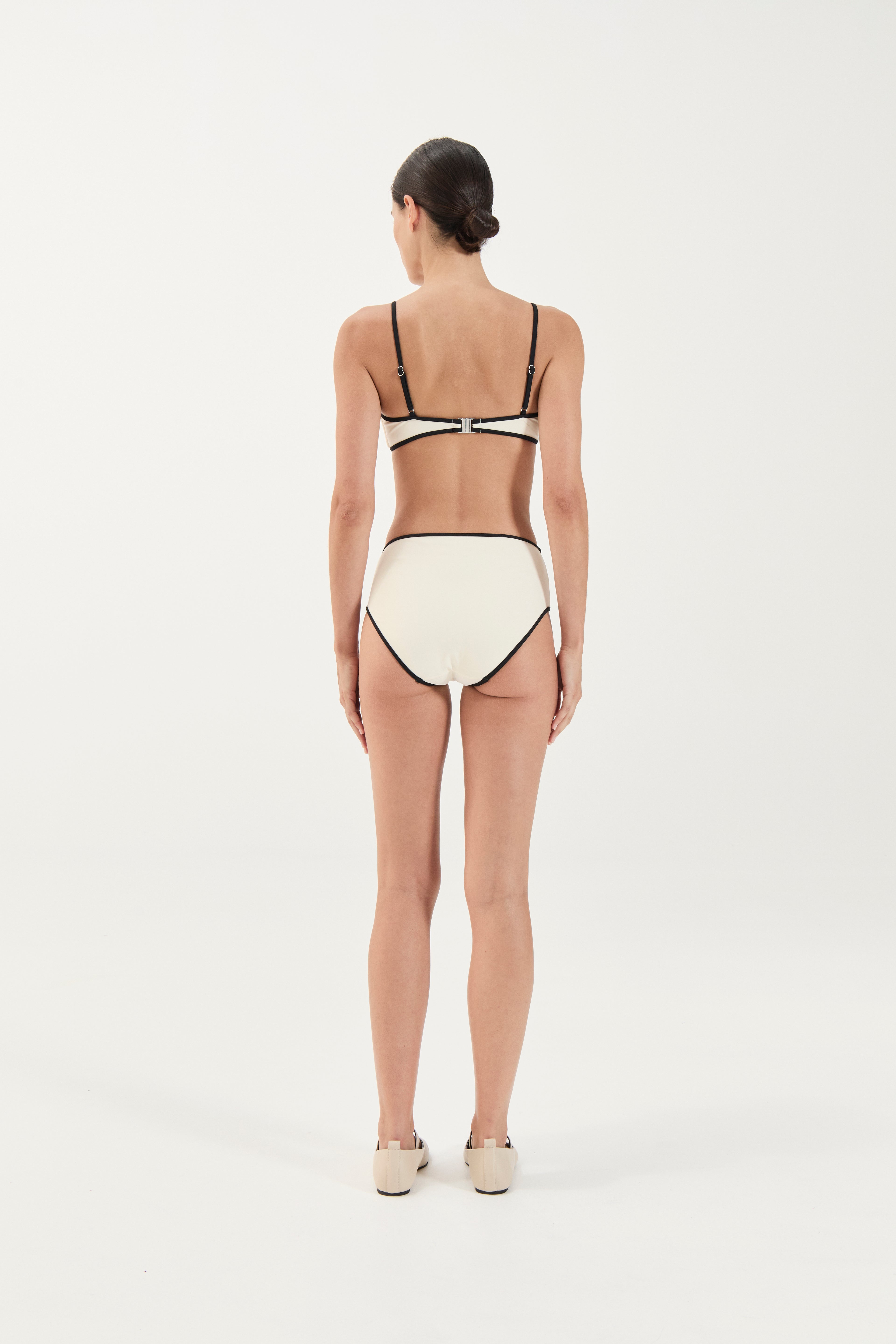 Swim High Waist Brief - Ivory